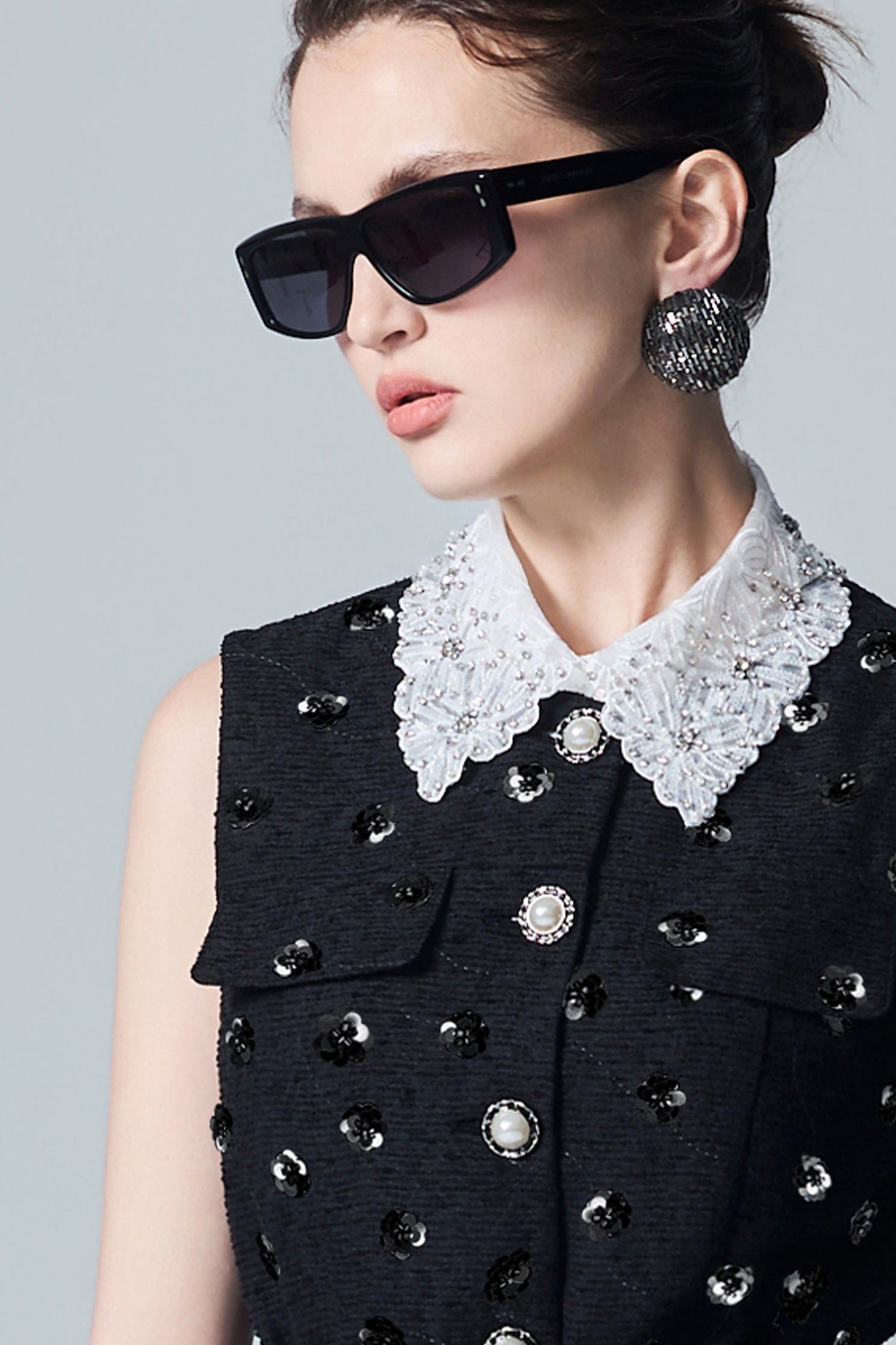 Beaded Embroidery Detail Collar AccessoryBeaded Embroidery Detail Collar Accessory,bestselling,Embroidered,Trends,pearl,Season (AW) Look,Lace