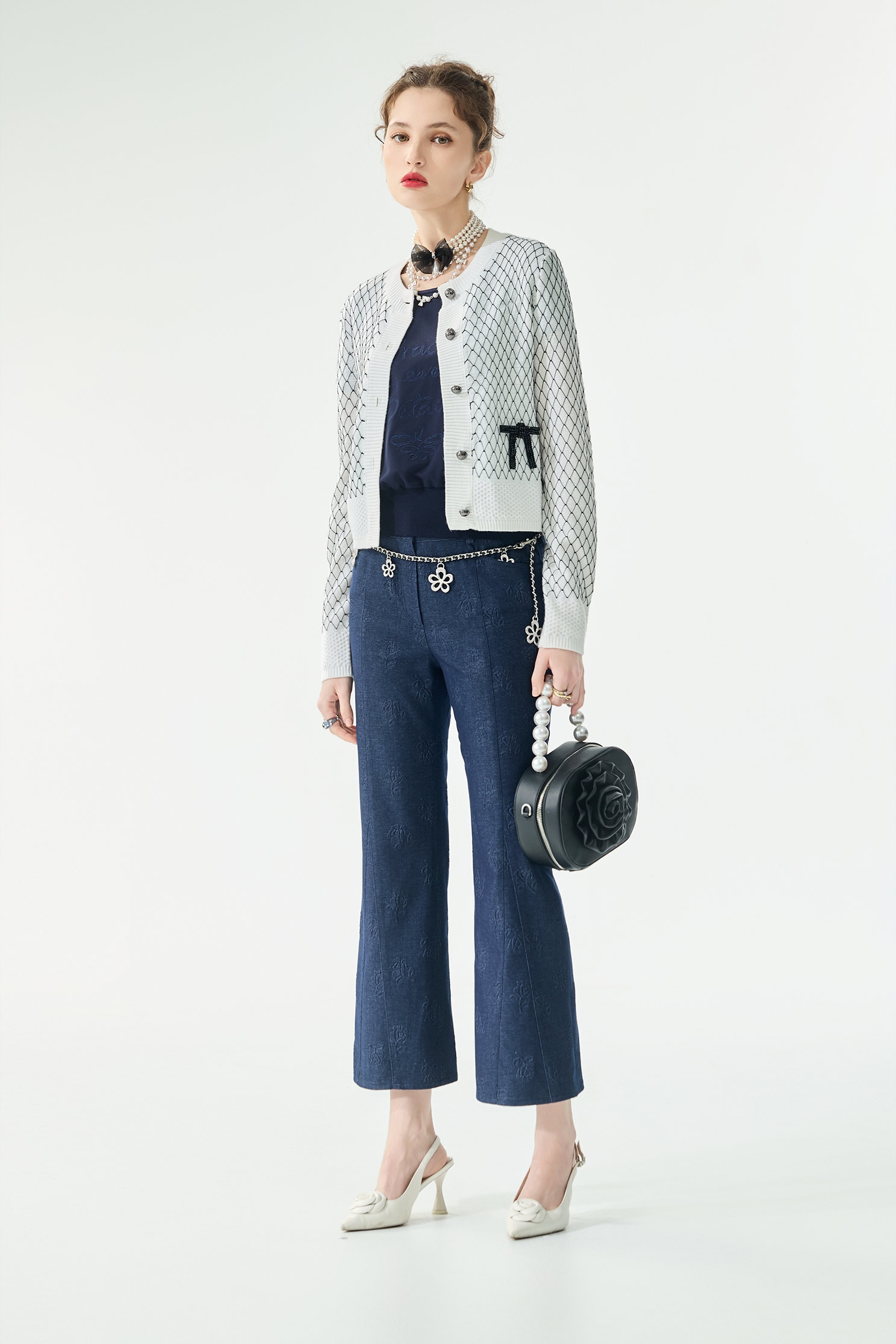 Hand Crochet Diamond Patern Knit CardiganHand Crochet Diamond Patern Knit Cardigan,Jackets,Outerwear,Season (SS) Look,Plaid,bows,Knitted,Knitted coats