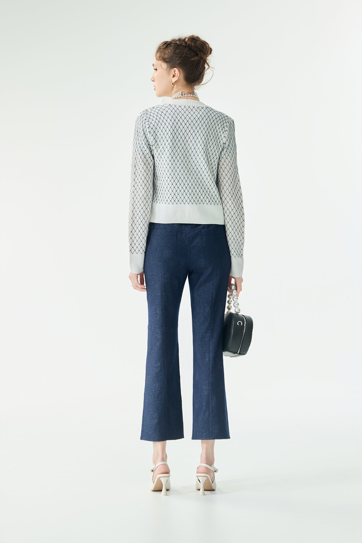 Hand Crochet Diamond Patern Knit CardiganHand Crochet Diamond Patern Knit Cardigan,Jackets,Outerwear,Season (SS) Look,Plaid,bows,Knitted,Knitted coats