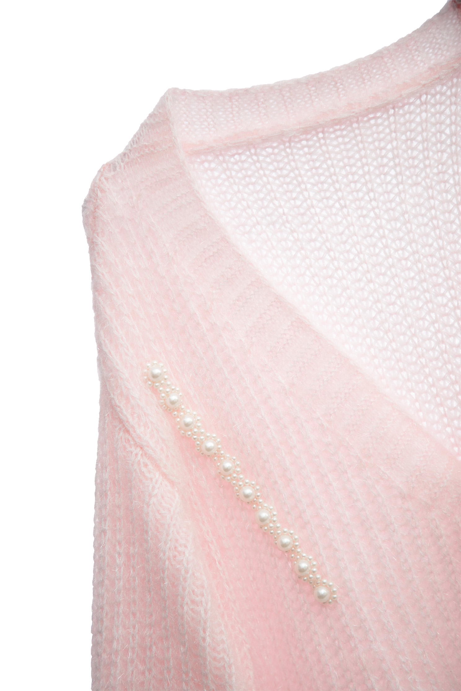 Oversize Pink Knit Cardigan With Floral Brooch AccessoryOversize Pink Knit Cardigan With Floral Brooch Accessory,pearl,Season (AW) Look,Cardigans,Knitted,Knitted coats