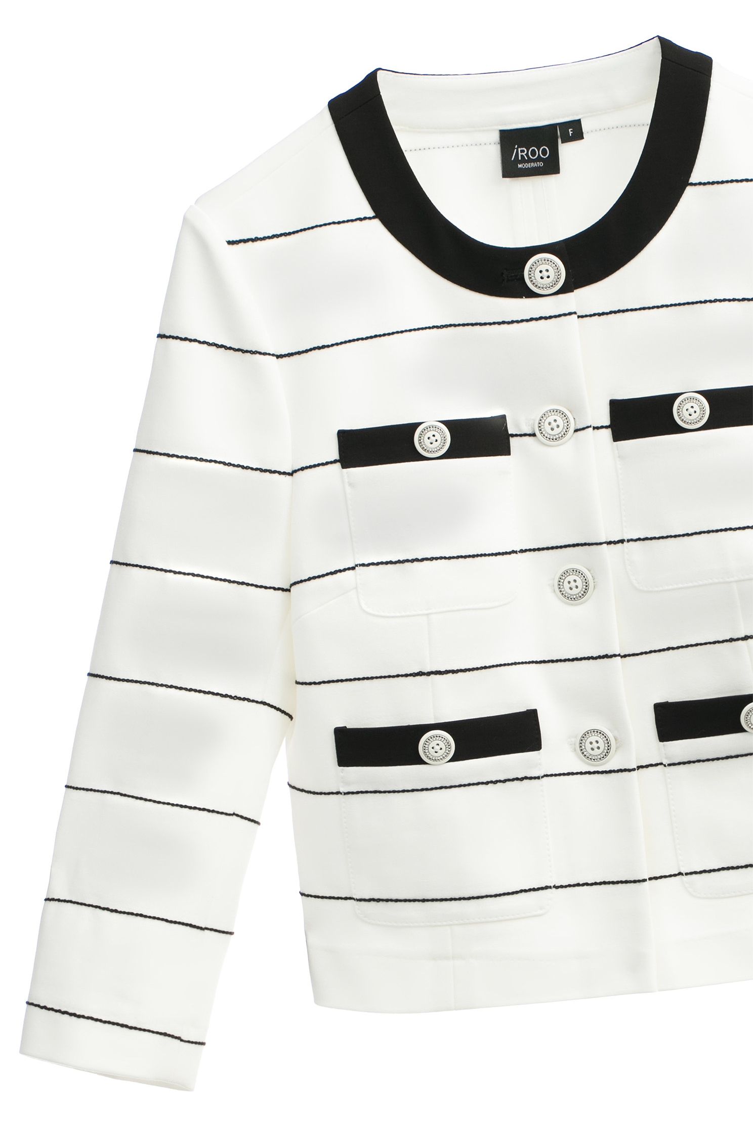 Classic Black White Stripe JacketClassic Black White Stripe Jacket,Jackets,Season (SS) Look