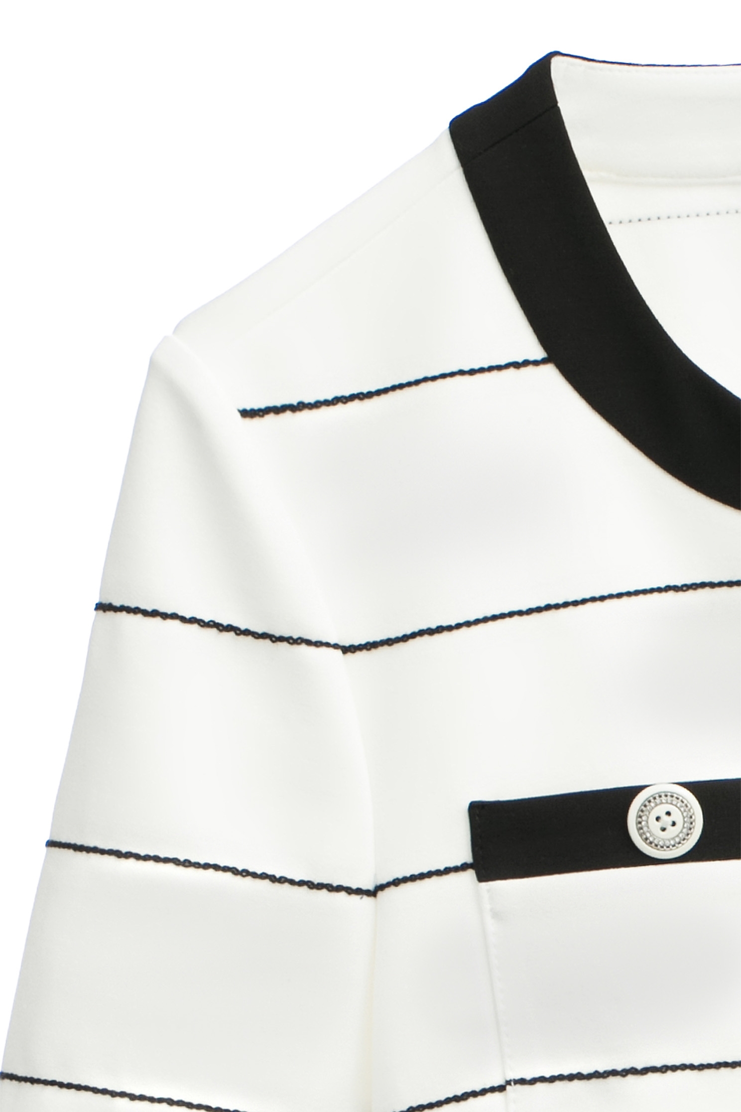 Classic Black White Stripe JacketClassic Black White Stripe Jacket,Jackets,Season (SS) Look