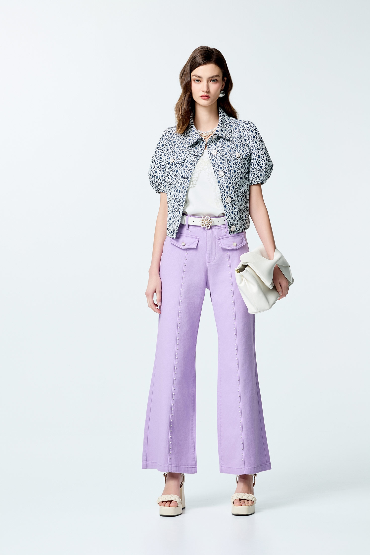 Hollow Out Embroidery Lace Short Sleeve JacketHollow Out Embroidery Lace Short Sleeve Jacket,Jackets,Office Looks,Outerwear,Season (SS) Look,co-ord sets,Denim,pearl,Lace