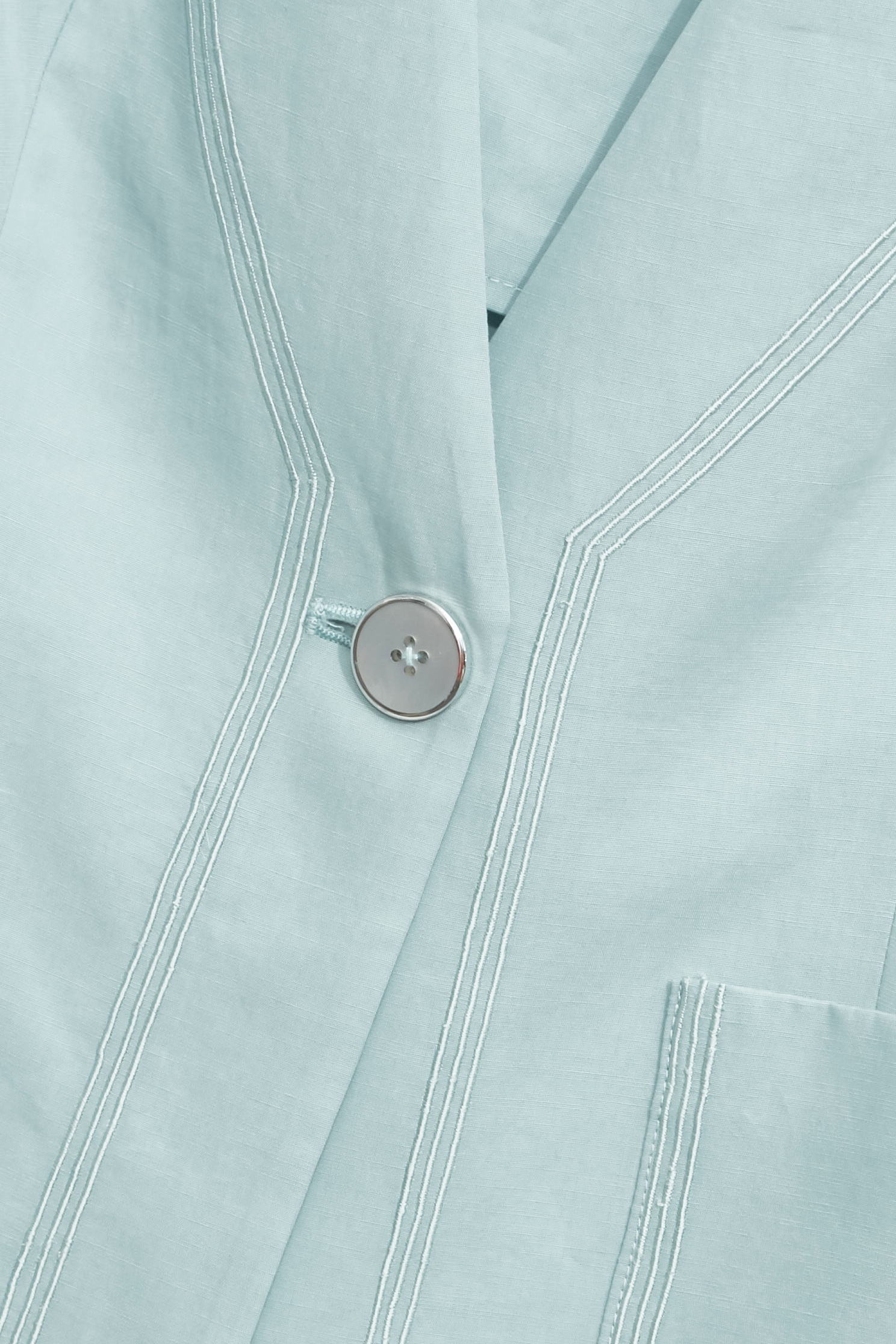 V-neck Mid Length Linen BlazerV-neck Mid Length Linen Blazer,Office Looks,Outerwear,Season (SS) Look,co-ord sets,Embroidered,Blazers,Urban Fashion