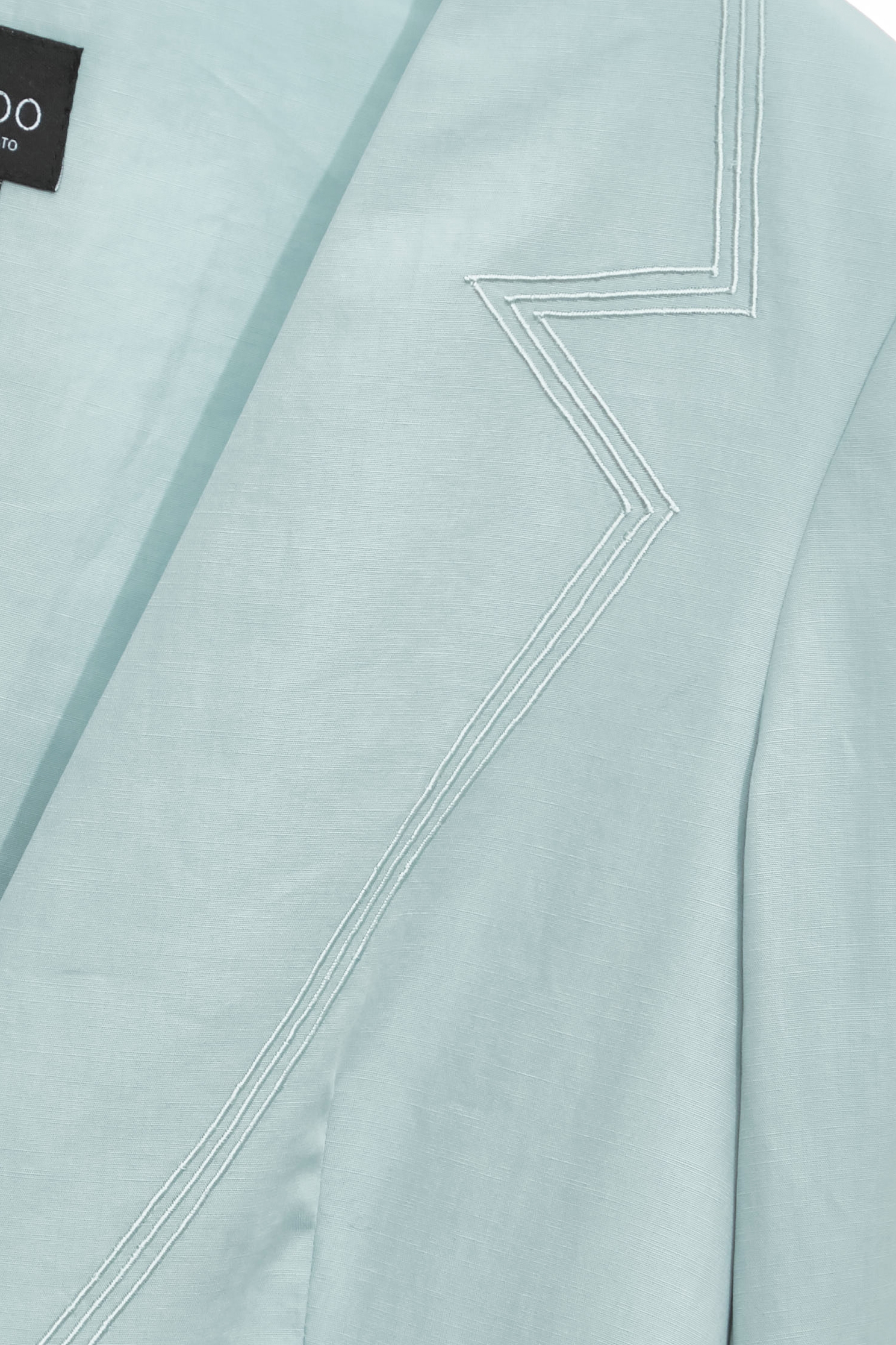 V-neck Mid Length Linen BlazerV-neck Mid Length Linen Blazer,Office Looks,Outerwear,Season (SS) Look,co-ord sets,Embroidered,Blazers,Urban Fashion