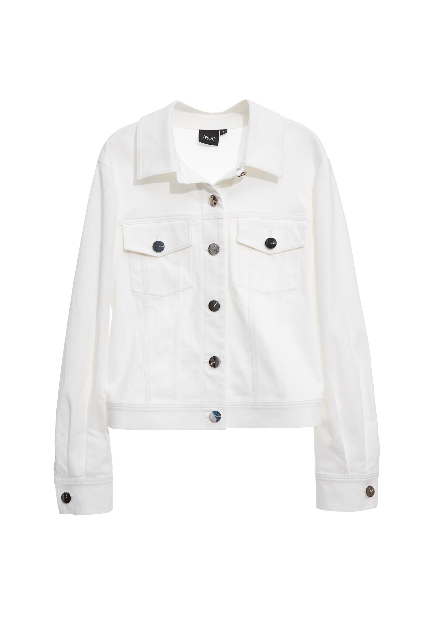 Minimalist Denim JacketMinimalist Denim Jacket,Jackets,Outerwear,Season (SS) Look,Denim,Denim Jackets,White outerwear