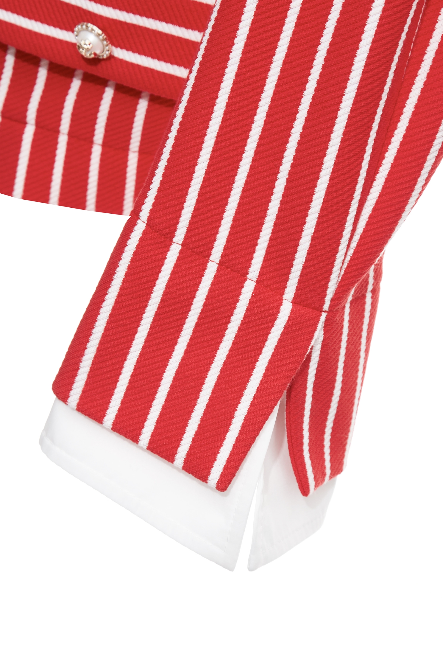 Stripe Print Red JacketStripe Print Red Jacket,Jackets,Outerwear,Season (SS) Look