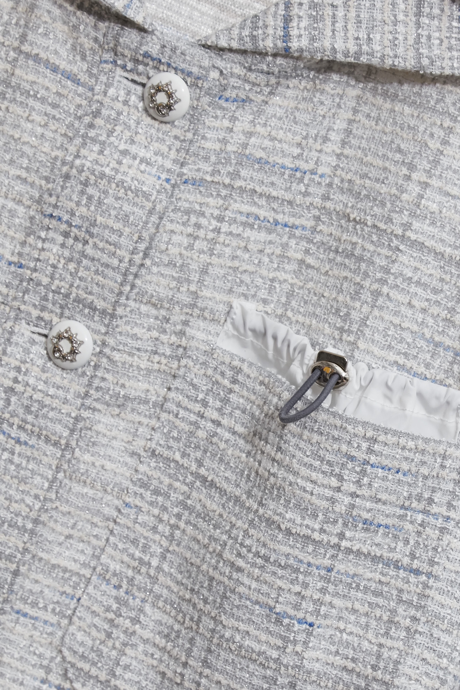 Drawstring Pocket Detail Hoodie JacketDrawstring Pocket Detail Hoodie Jacket,Jackets,Outerwear,Season (SS) Look,Plaid,Urban Fashion