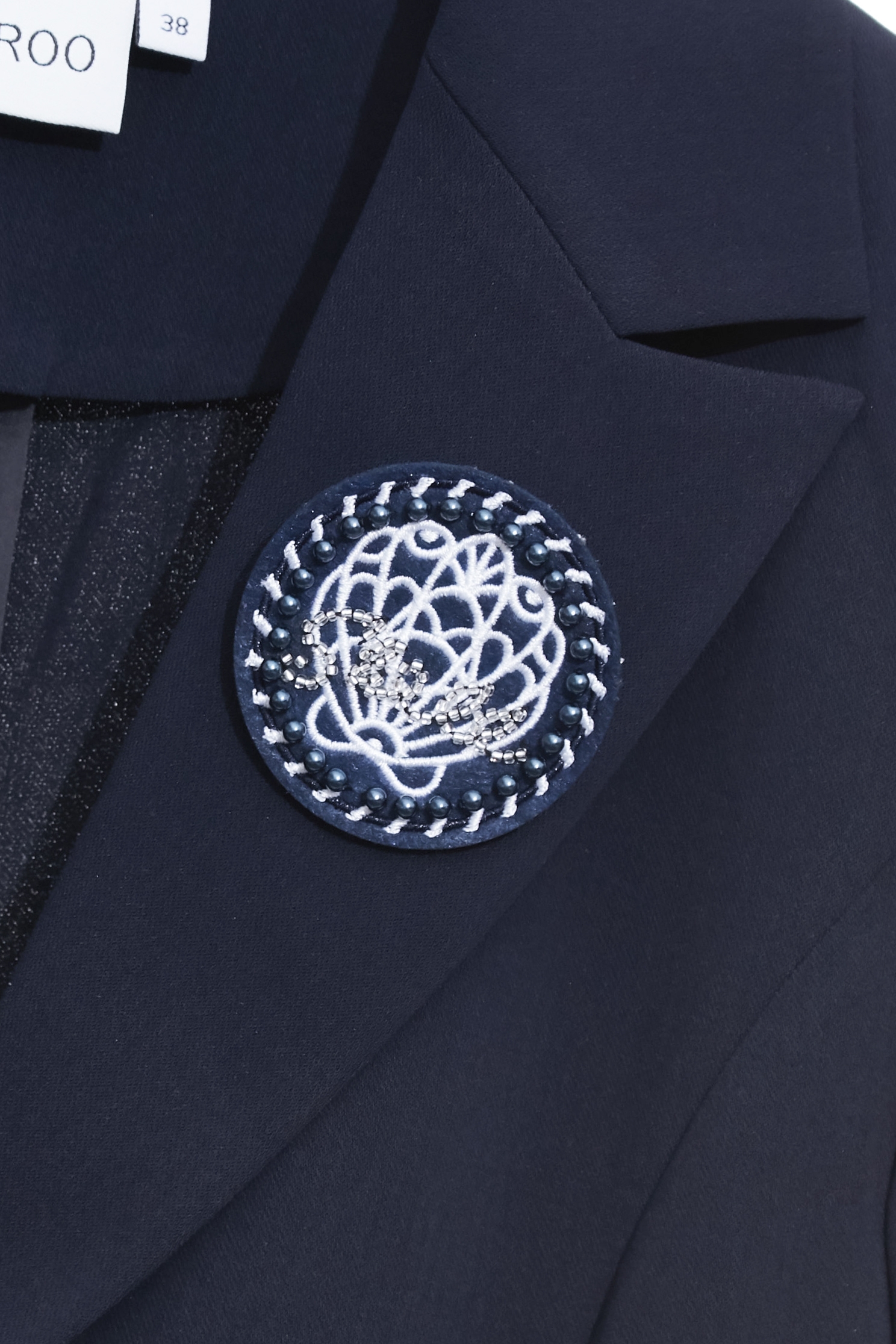 Braided Trim Detail Navy BlazerBraided Trim Detail Navy Blazer,Jackets,Outerwear,Season (SS) Look