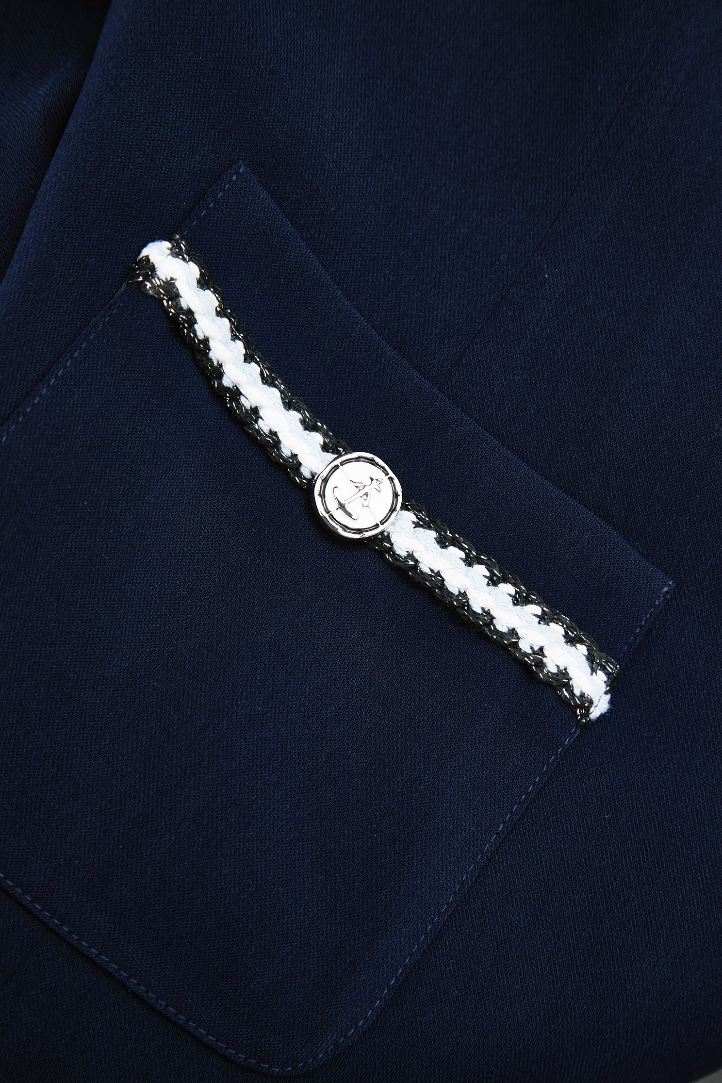 Braided Trim Detail Navy BlazerBraided Trim Detail Navy Blazer,Jackets,Outerwear,Season (SS) Look