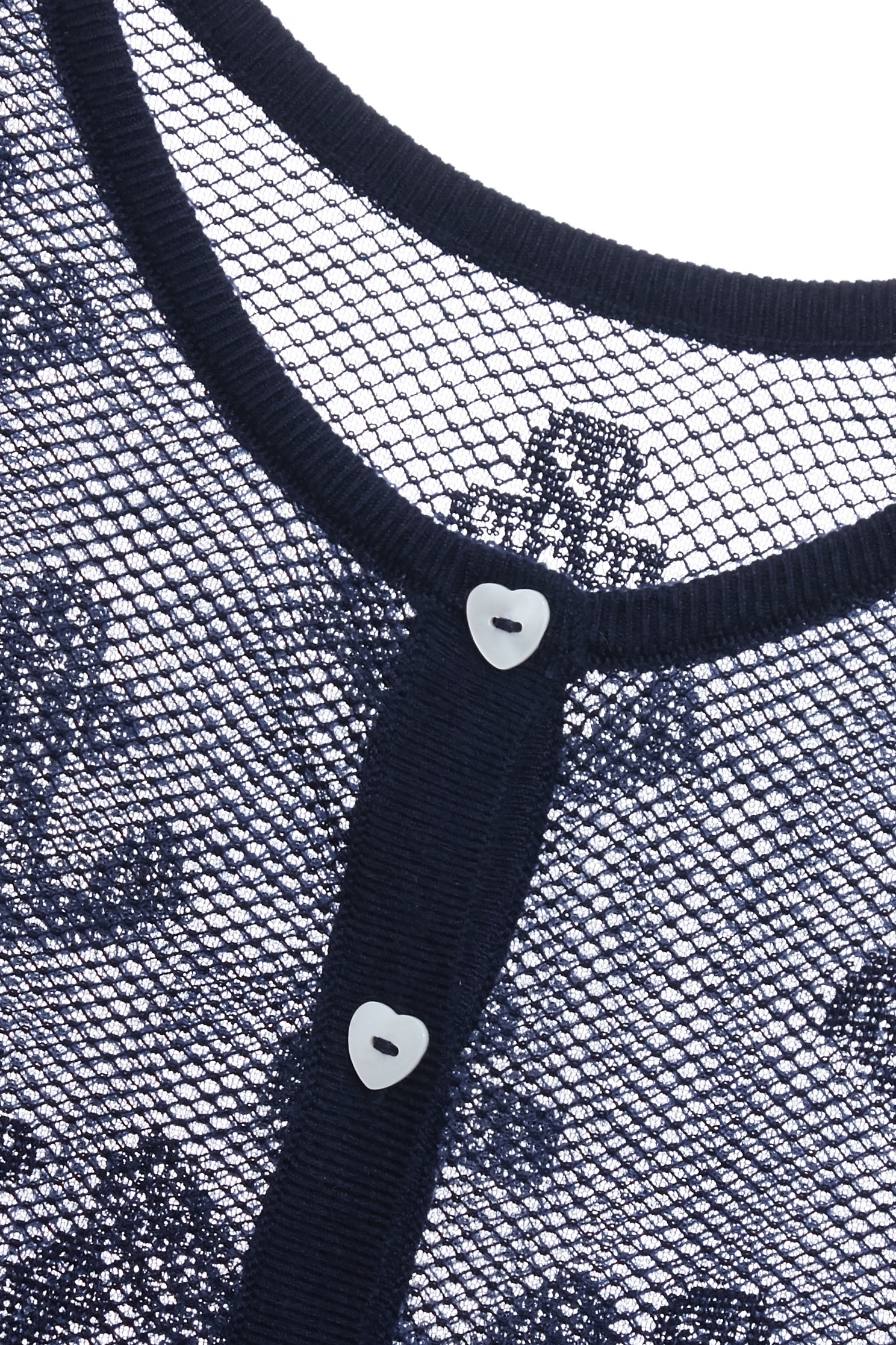 Anchor Motif Navy Knit CardiganAnchor Motif Navy Knit Cardigan,Jackets,Outerwear,Season (SS) Look,Knitted,Knitted coats