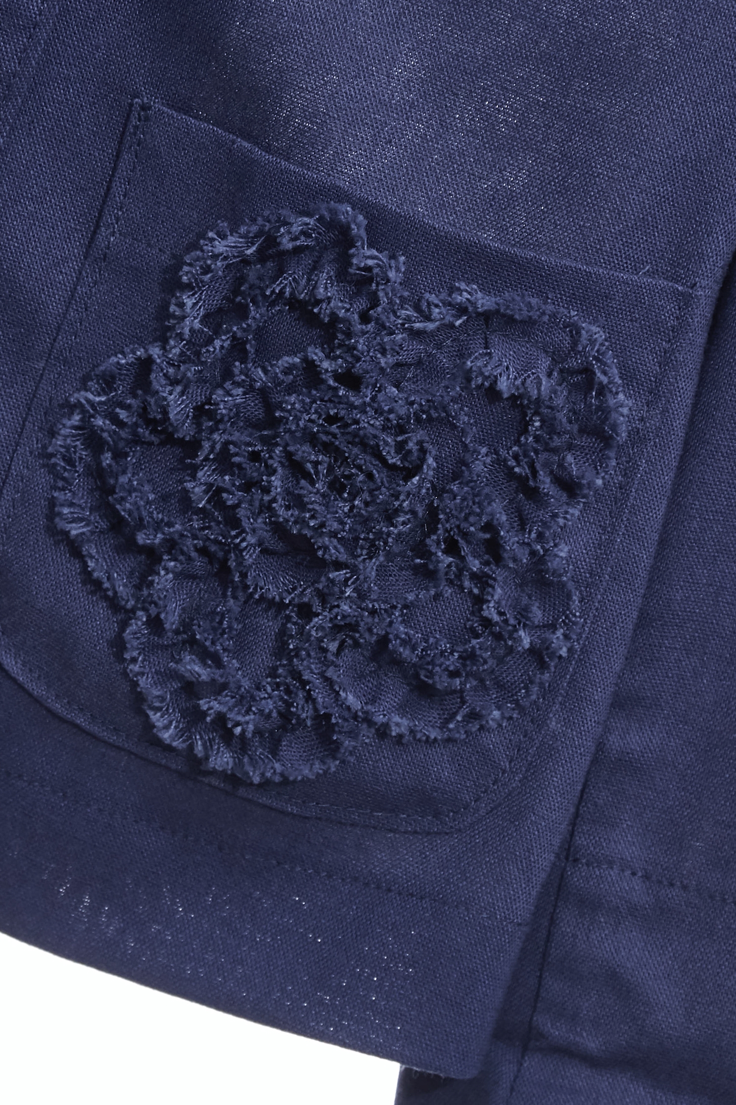 3-D Floral Pocket Detail Jacket3-D Floral Pocket Detail Jacket,Jackets,Outerwear,Season (SS) Look