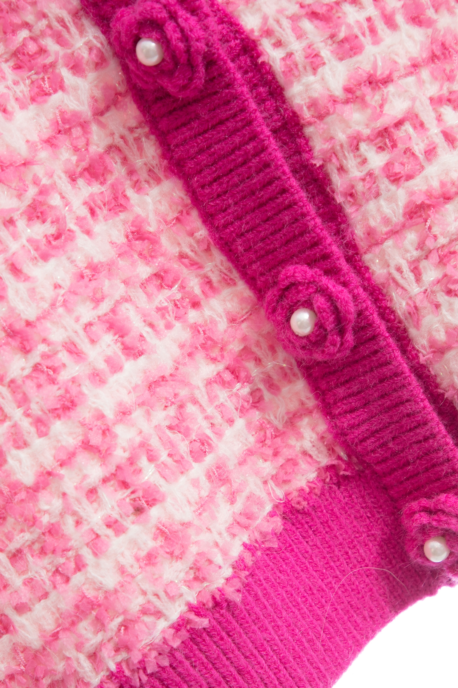 Button Front Tweed Knit CardiganButton Front Tweed Knit Cardigan,Season (AW) Look,Knitted,Knitted coats