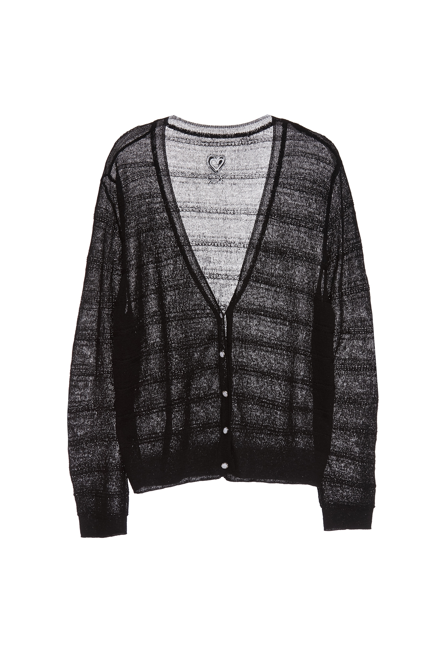 V-neck Knit CardiganV-neck Knit Cardigan,Jackets,Outerwear,Season (SS) Look,Embroidered,Back To Classic,Knitted,Knitted coats,Back To B/W,Black outerwear