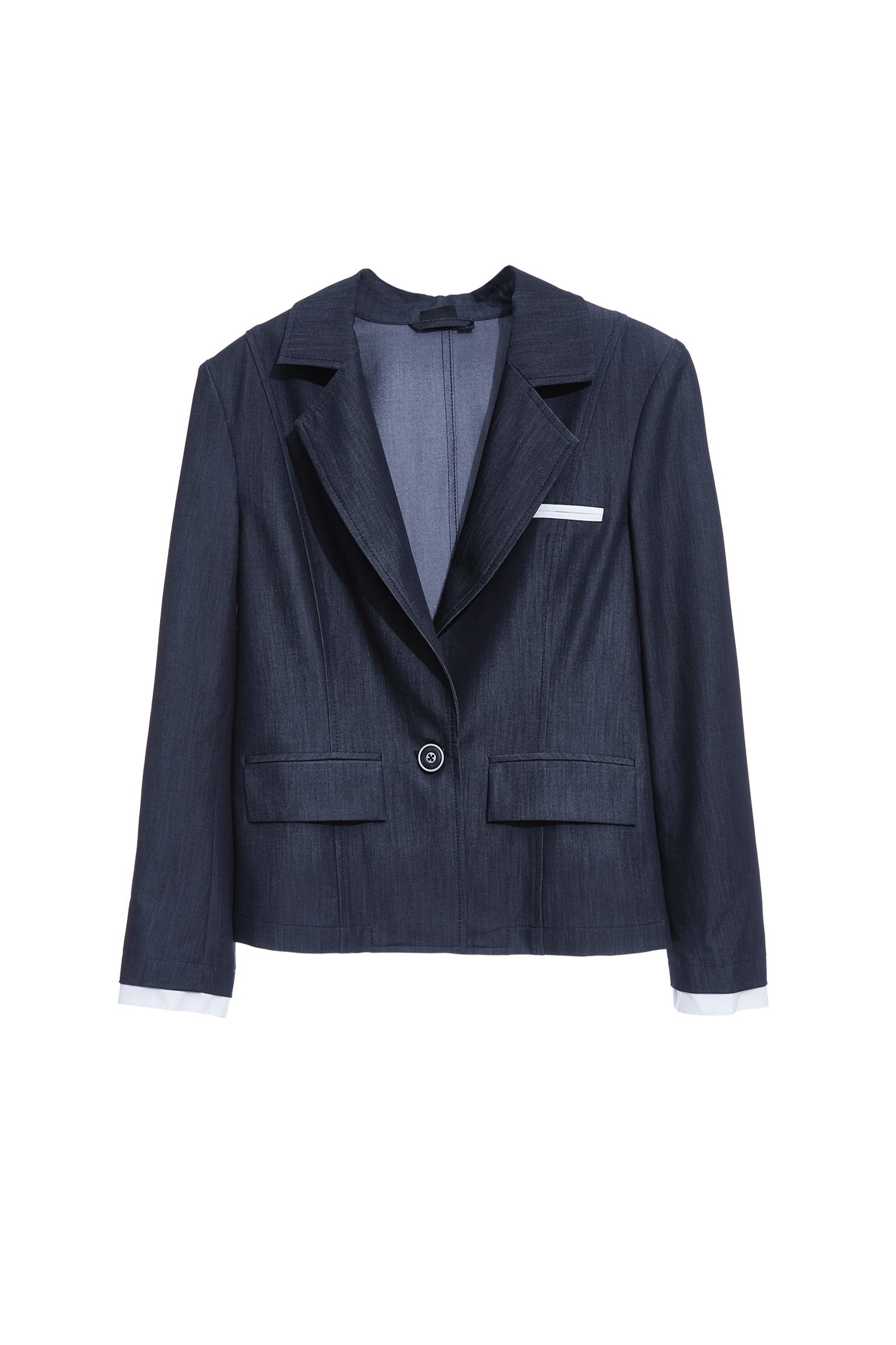 Minimalist Navy BlazerMinimalist Navy Blazer,Jackets,Outerwear,Season (SS) Look