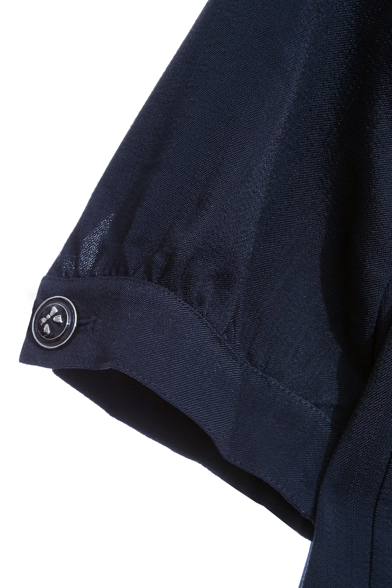 Navy Half Sleeve JacketNavy Half Sleeve Jacket,Jackets,Outerwear,Season (SS) Look,Lace,bows