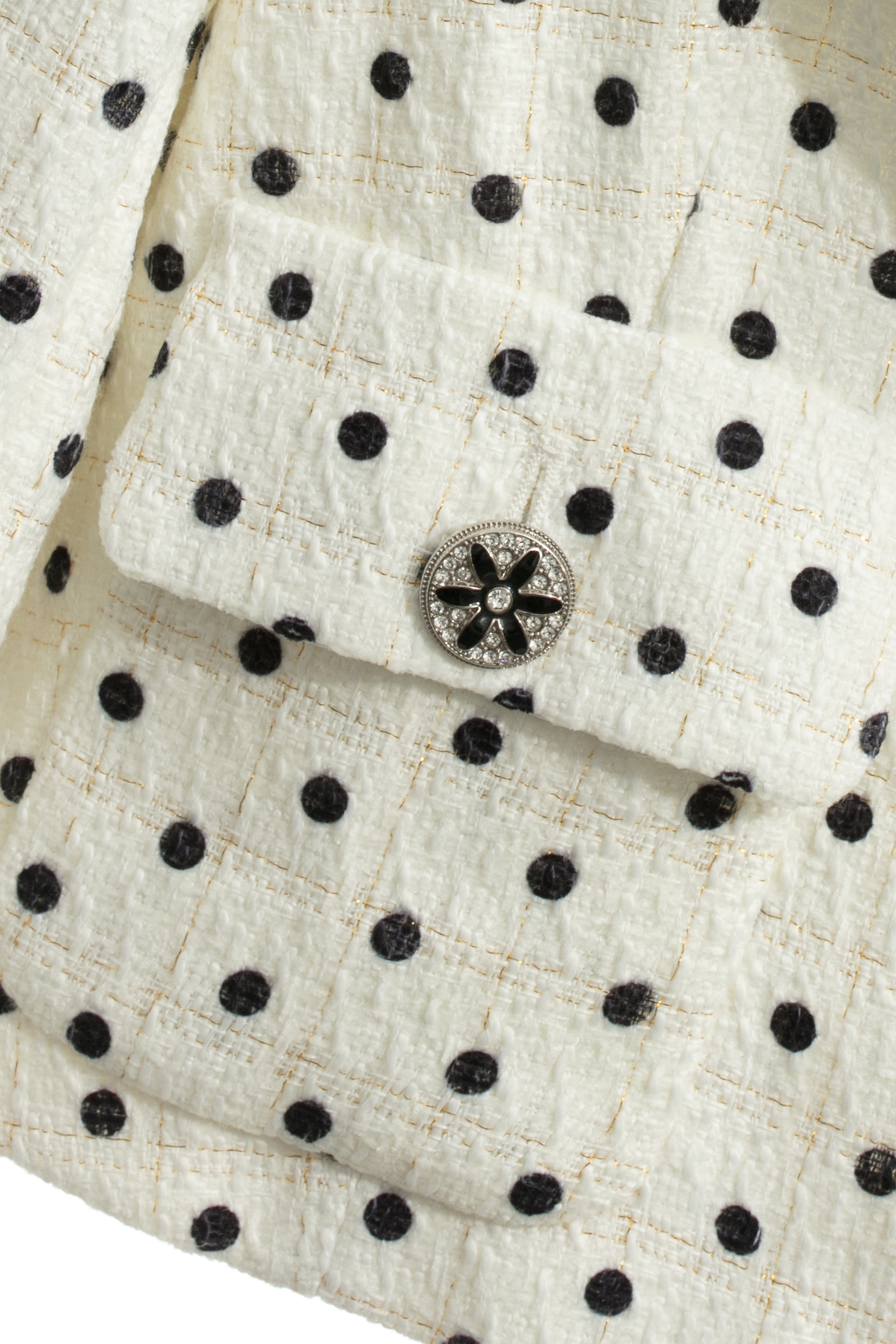 Retro Polka Dot Crop BlazerRetro Polka Dot Crop Blazer,Jackets,dotcollection,Season (AW) Look