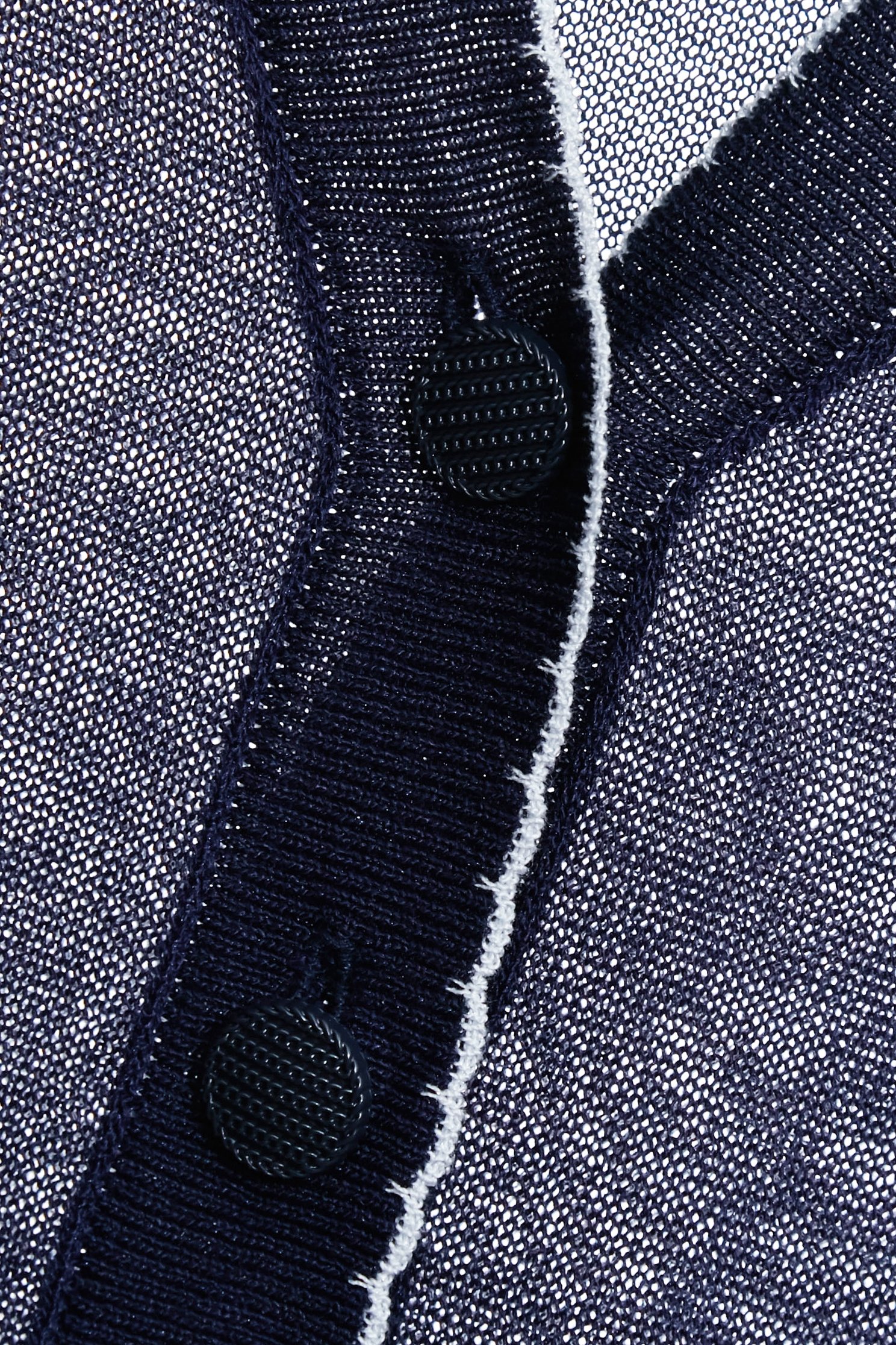 Contrast Sleeve Cuff Navy CardiganContrast Sleeve Cuff Navy Cardigan,Office Looks,Embroidered,Outerwear,Season (AW) Look,Valentine,Knitted,Knitted coats