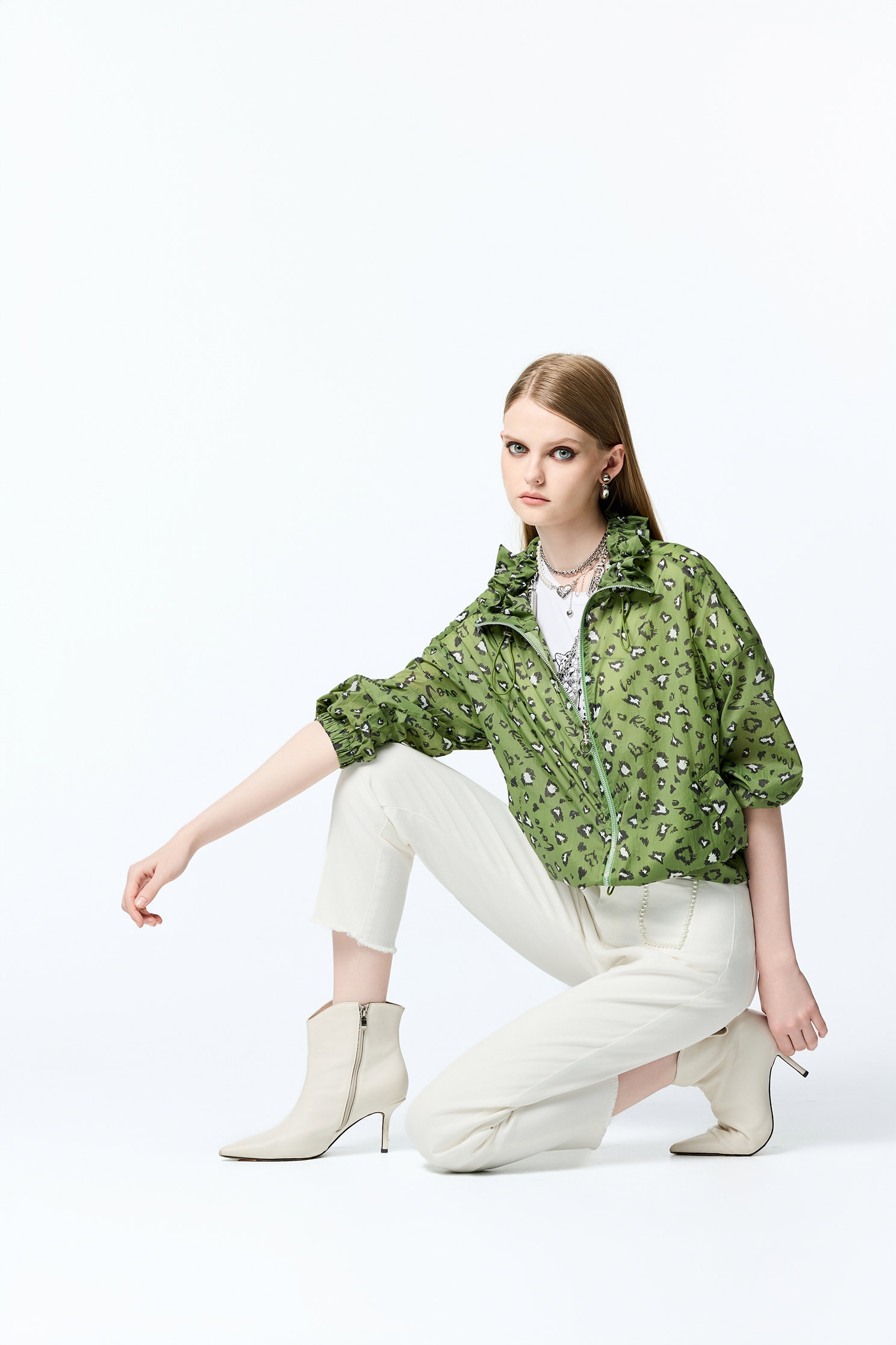 Leopard Print Green JacketLeopard Print Green Jacket,Jackets,Outerwear,co-ord sets,Season (AW) Look,Trench coats