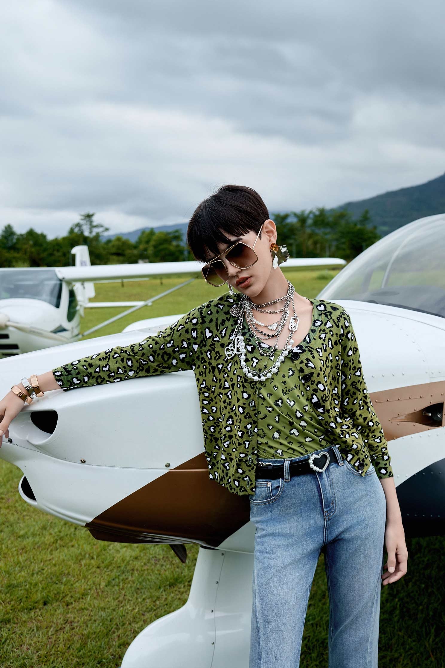 Leopard Print Knit CardiganLeopard Print Knit Cardigan,Outerwear,co-ord sets,Season (AW) Look,Knitted,Knitted coats