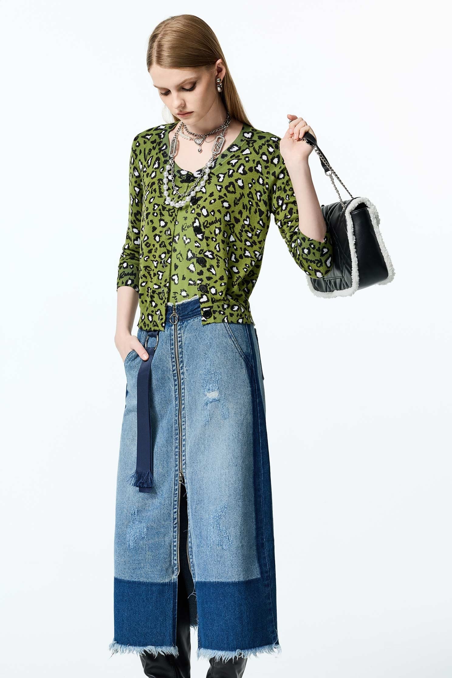 Leopard Print Knit CardiganLeopard Print Knit Cardigan,Outerwear,co-ord sets,Season (AW) Look,Knitted,Knitted coats