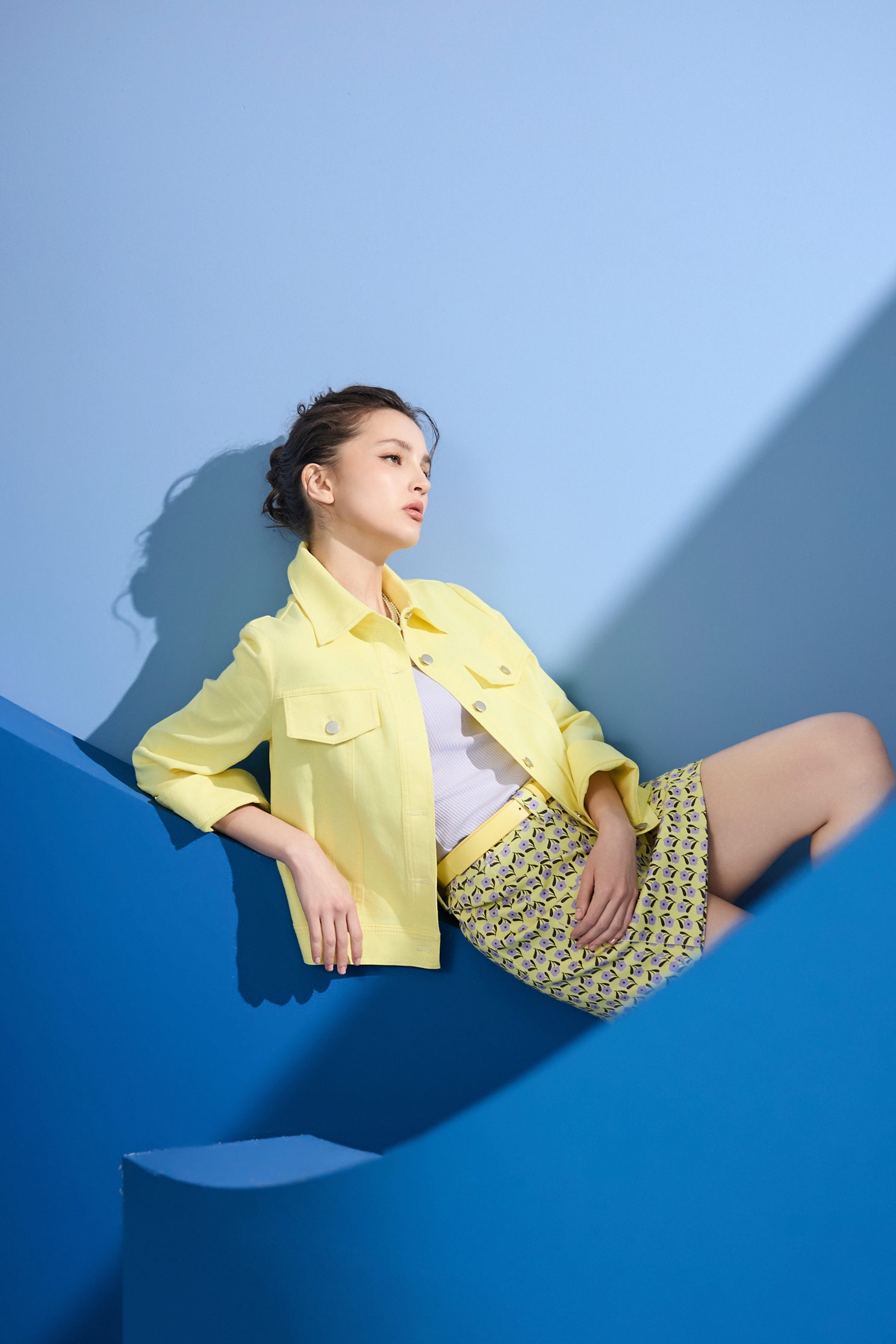 Yellow Denim JacketYellow Denim Jacket,Jackets,Outerwear,Season (SS) Look,Denim,Denim Jackets