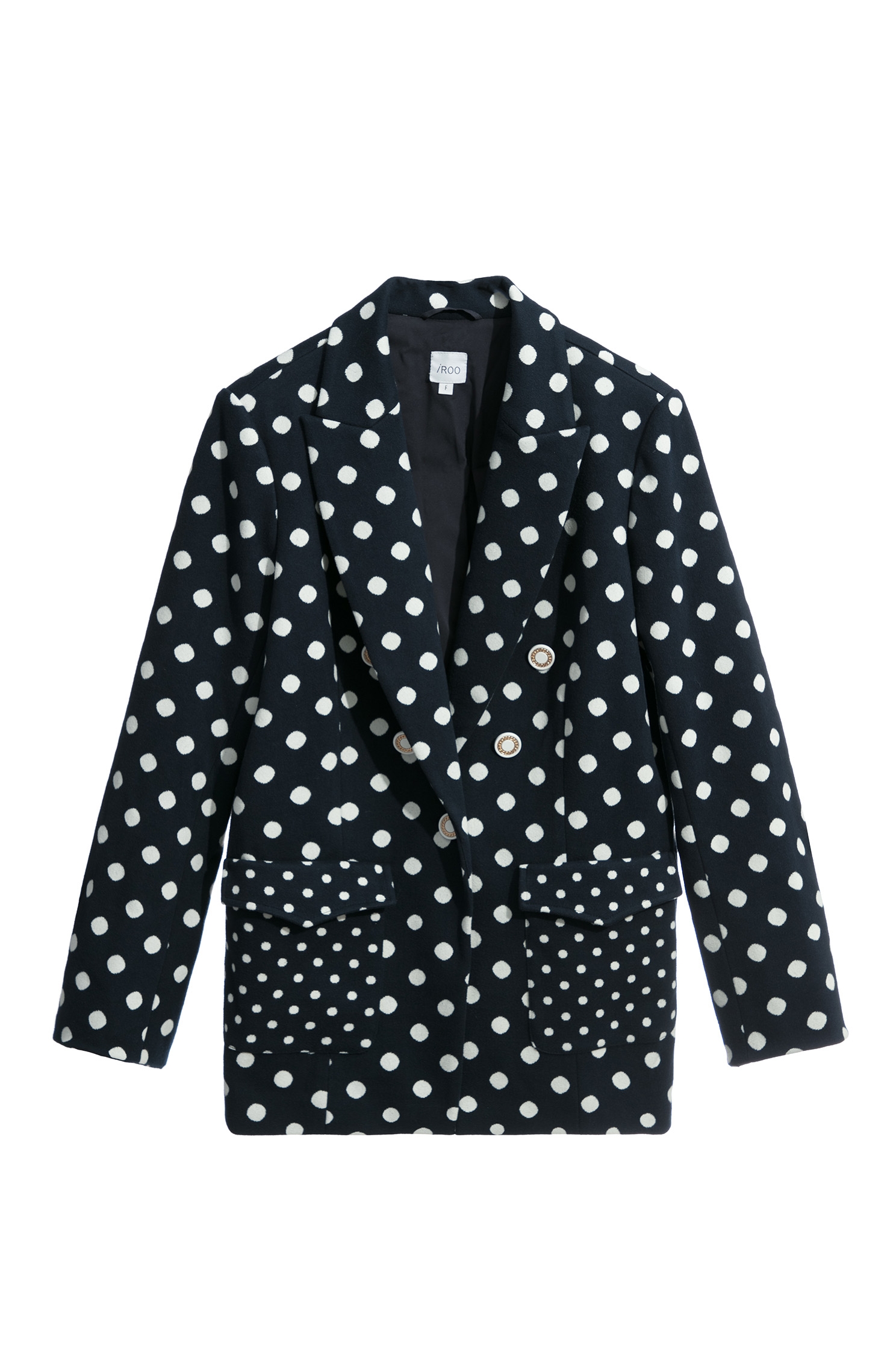 Polka Dot Mid Length BlazerPolka Dot Mid Length Blazer,Jackets,Outerwear,Season (SS) Look