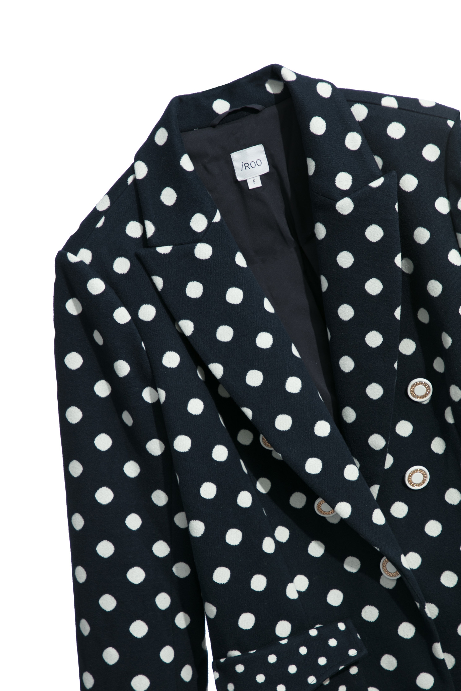 Polka Dot Mid Length BlazerPolka Dot Mid Length Blazer,Jackets,Outerwear,Season (SS) Look