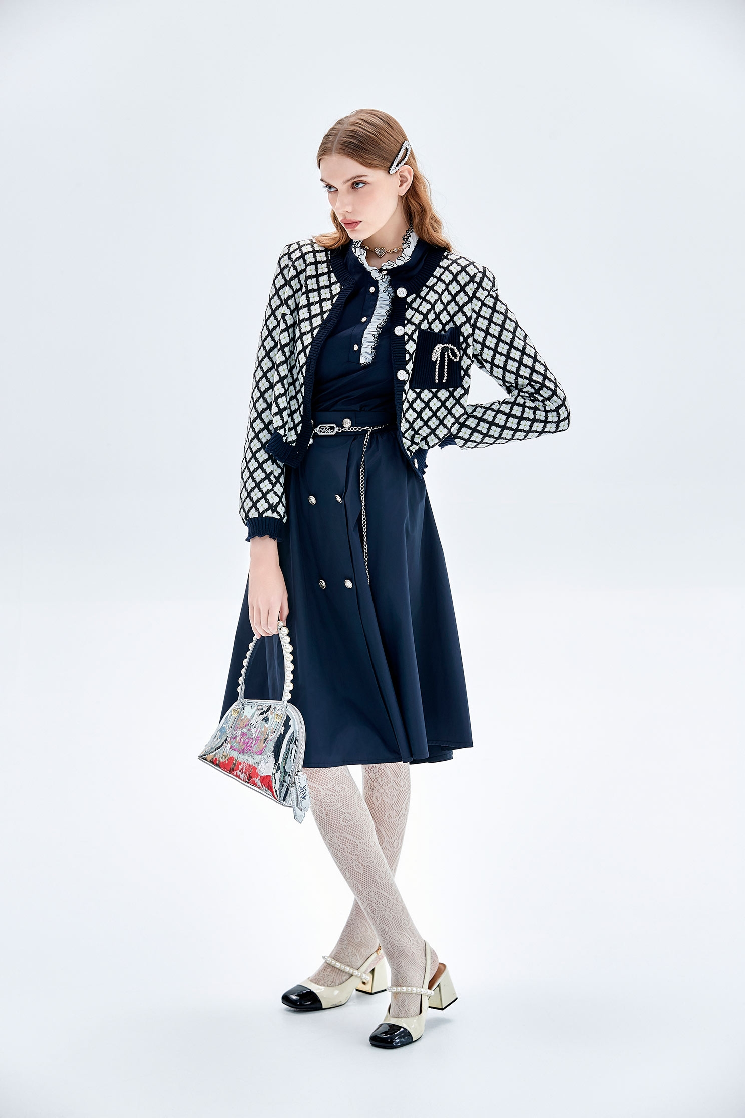 Retro Floral Print Button Front JacketRetro Floral Print Button Front Jacket,Jackets,Outerwear,Season (AW) Look