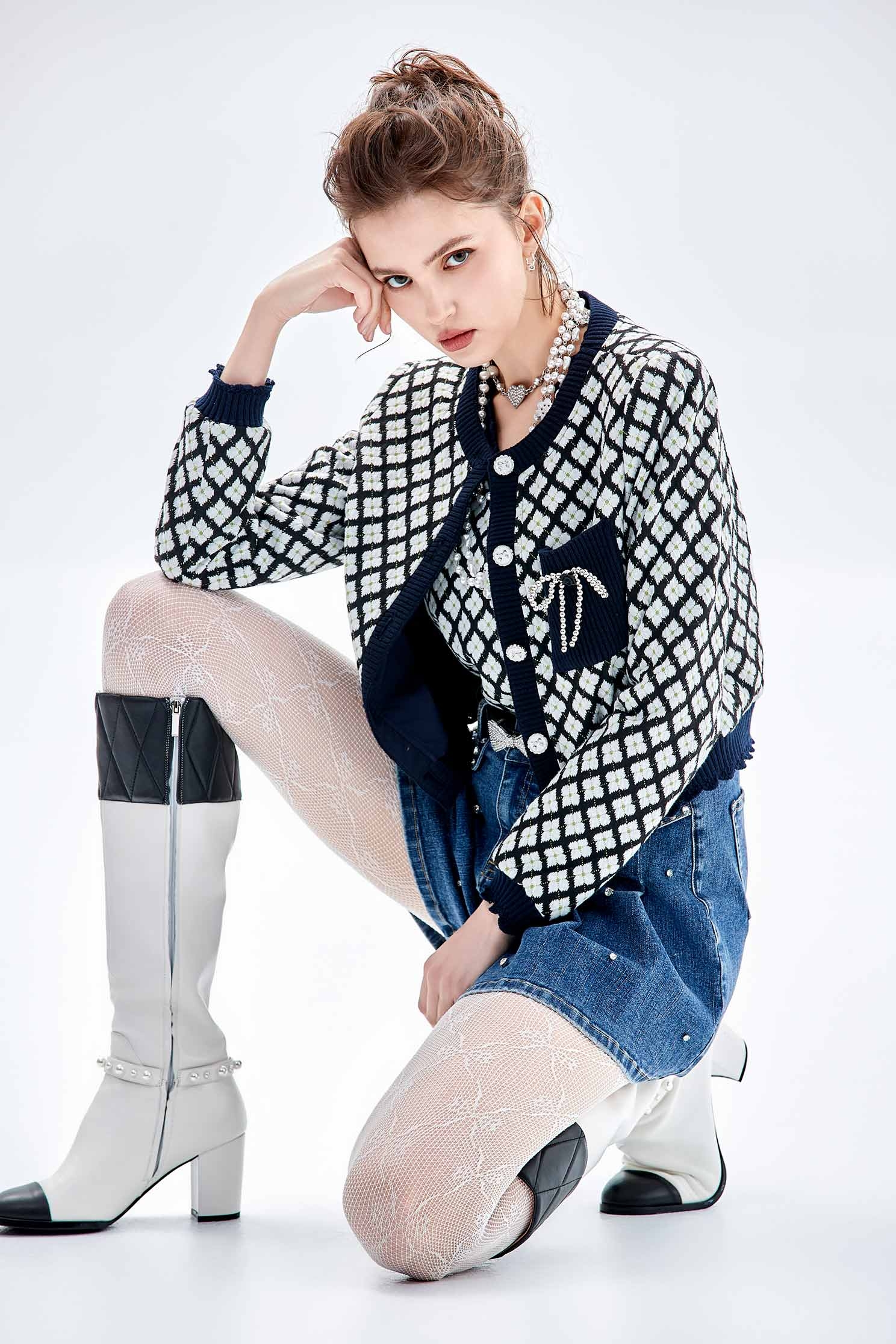 Retro Floral Print Button Front JacketRetro Floral Print Button Front Jacket,Jackets,Outerwear,Season (AW) Look