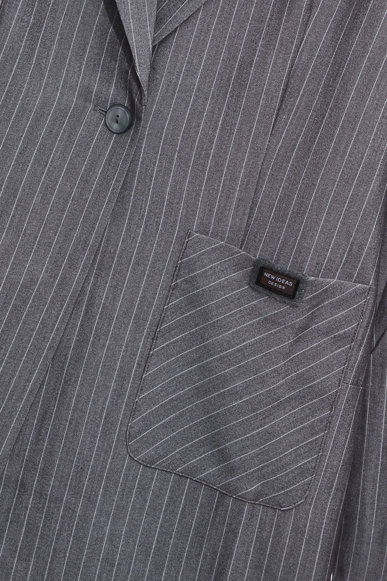 Pinstripe Long BlazerPinstripe Long Blazer,Jackets,Outerwear,Stripe,Season (AW) Look