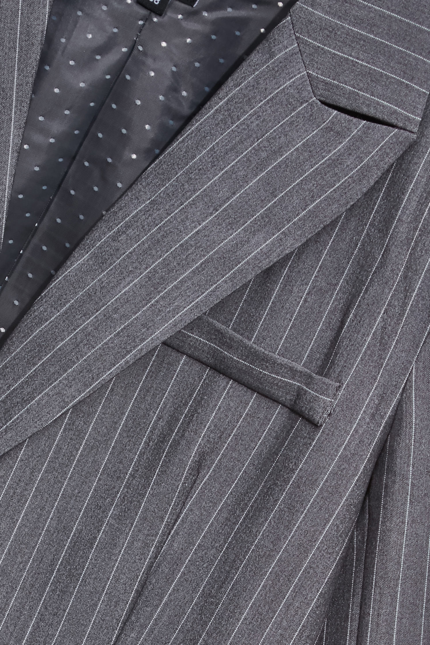 Pinstripe Long BlazerPinstripe Long Blazer,Jackets,Outerwear,Stripe,Season (AW) Look