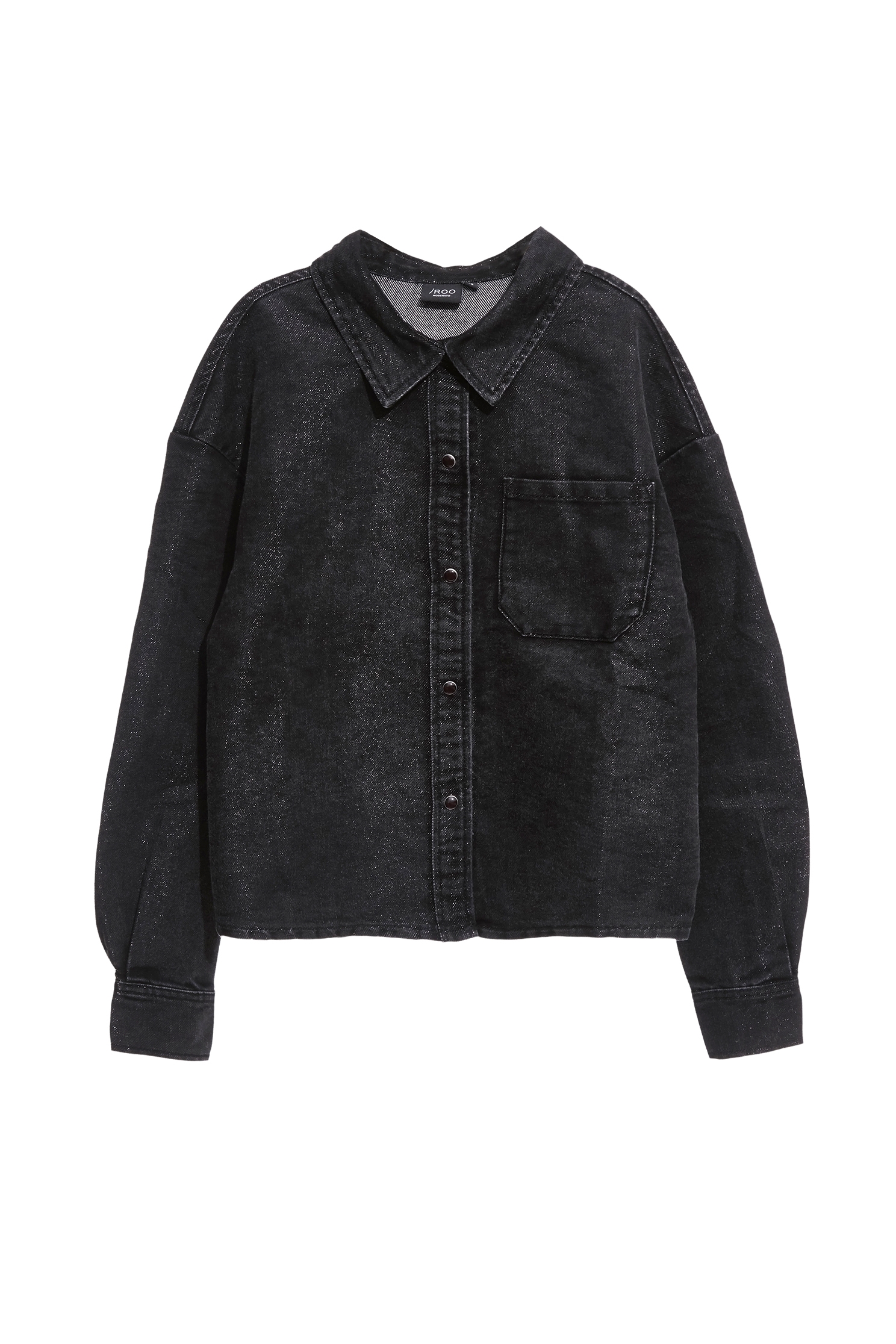 Metallic Sheen Grey Denim JacketMetallic Sheen Grey Denim Jacket,Jackets,Outerwear,Denim,Denim Jackets,Season (AW) Look