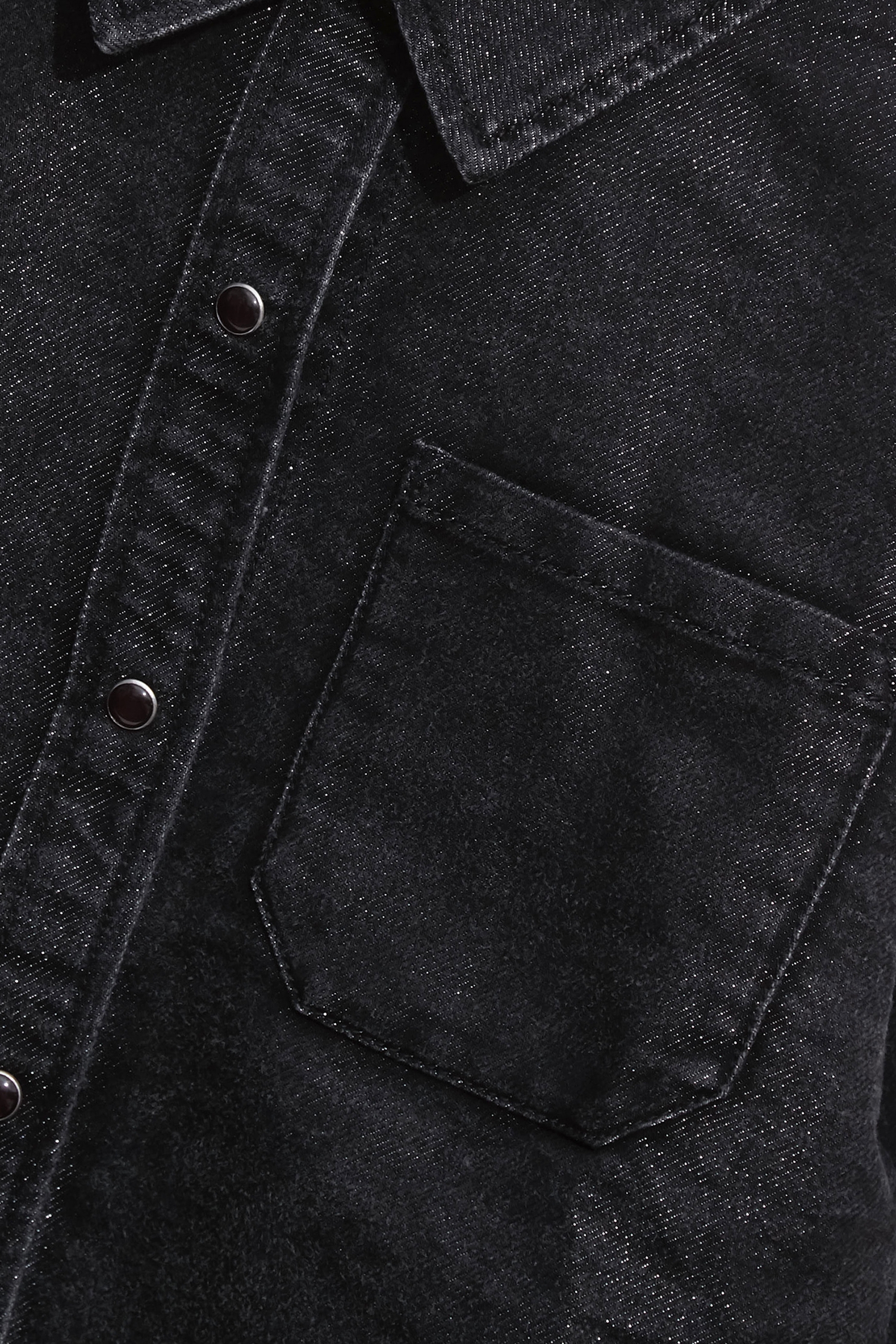 Metallic Sheen Grey Denim JacketMetallic Sheen Grey Denim Jacket,Jackets,Outerwear,Denim,Denim Jackets,Season (AW) Look