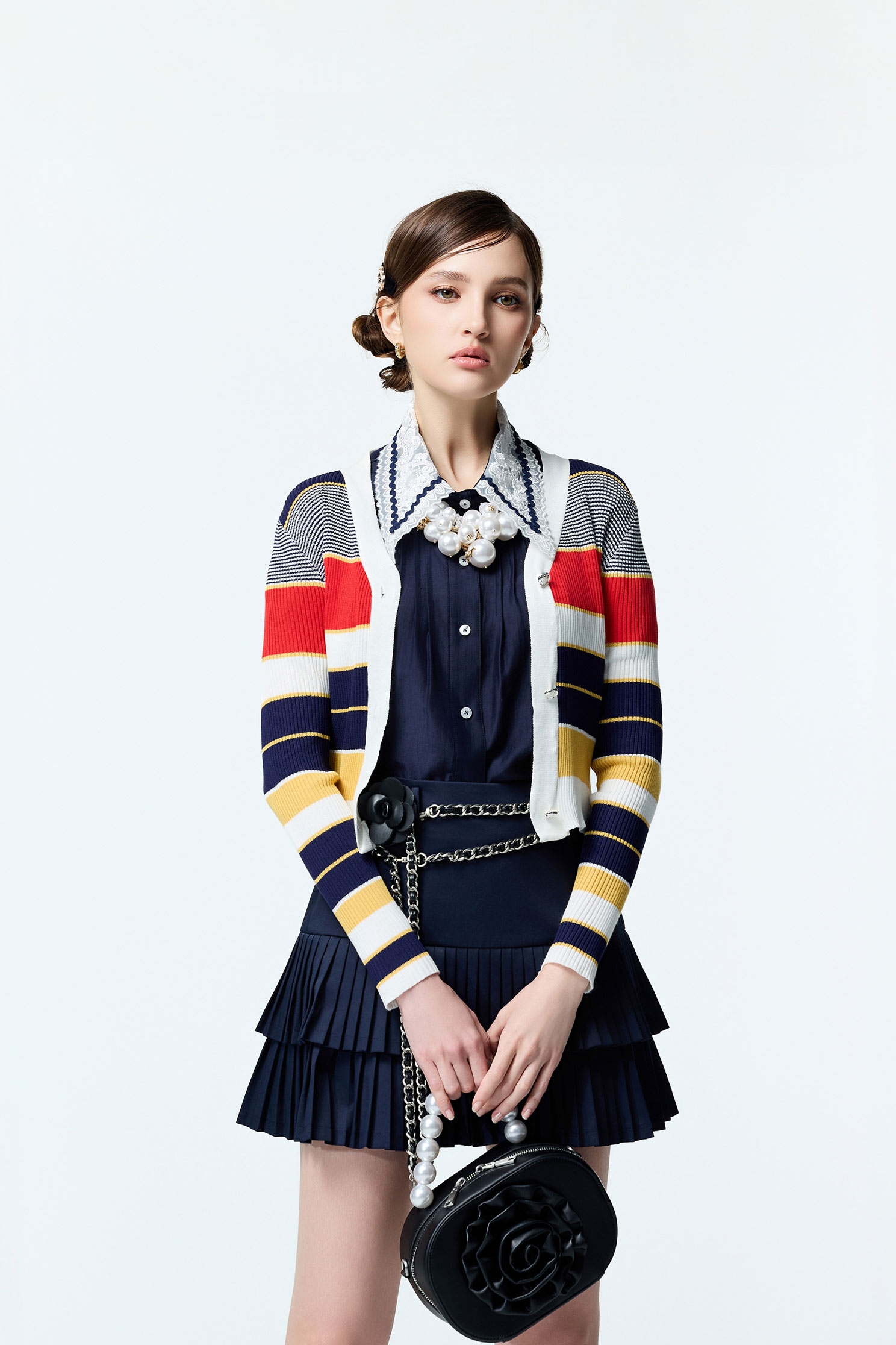 Multi Colour Stripe Knit CardiganMulti Colour Stripe Knit Cardigan,Jackets,Outerwear,Season (AW) Look,Knitted,Knitted coats