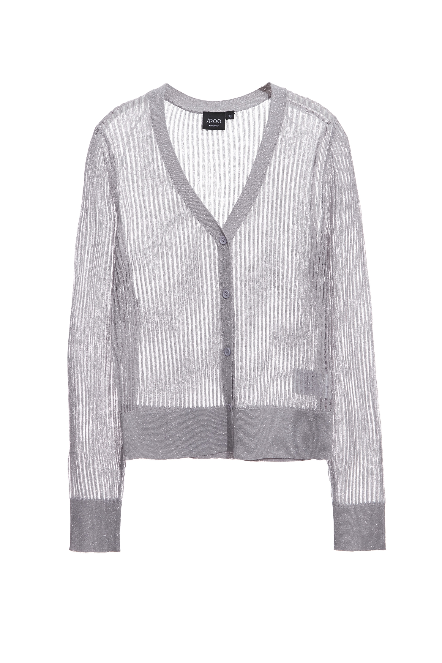 Metallic Light Grey Knit CardiganMetallic Light Grey Knit Cardigan,Jackets,Outerwear,Season (AW) Look,Knitted,Knitted coats