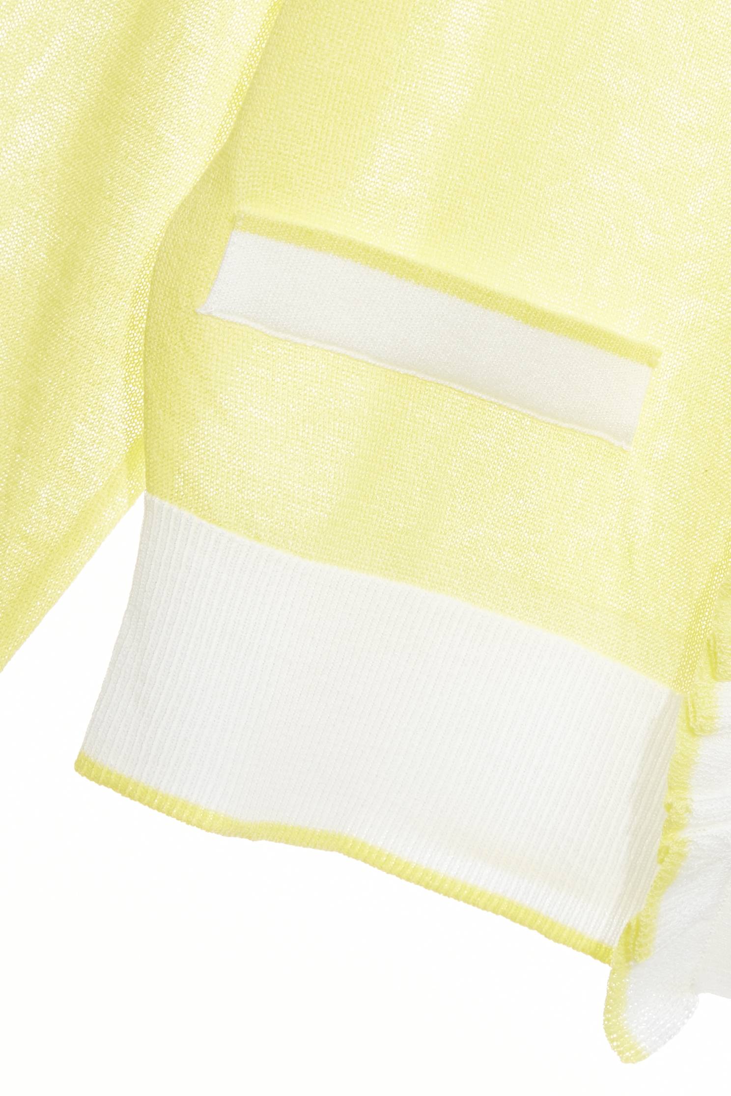 Ruffle Trim Knit Yellow CardiganRuffle Trim Knit Yellow Cardigan,Jackets,Outerwear,Season (AW) Look,Knitted,Knitted coats