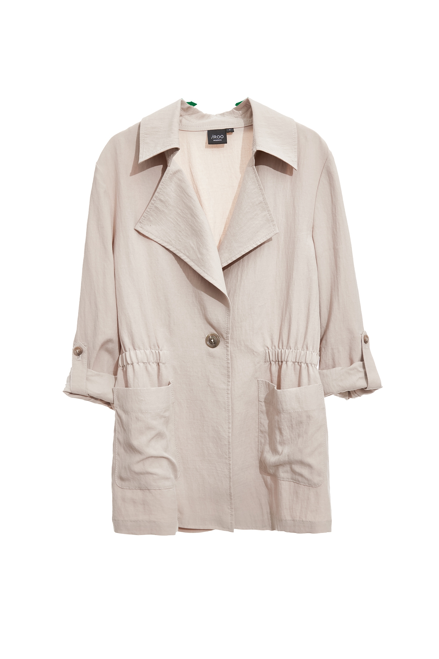 Mid Length Khaki JacketMid Length Khaki Jacket,Jackets,Outerwear,Season (AW) Look