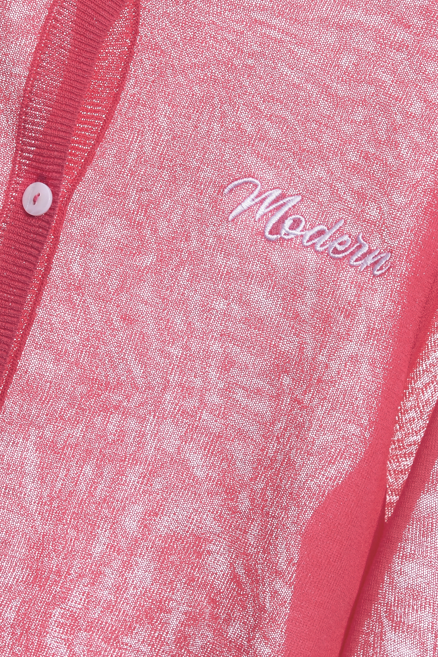 Deep Pink Knit CardiganDeep Pink Knit Cardigan,Jackets,Outerwear,Season (AW) Look,Embroidered,Knitted,Knitted coats