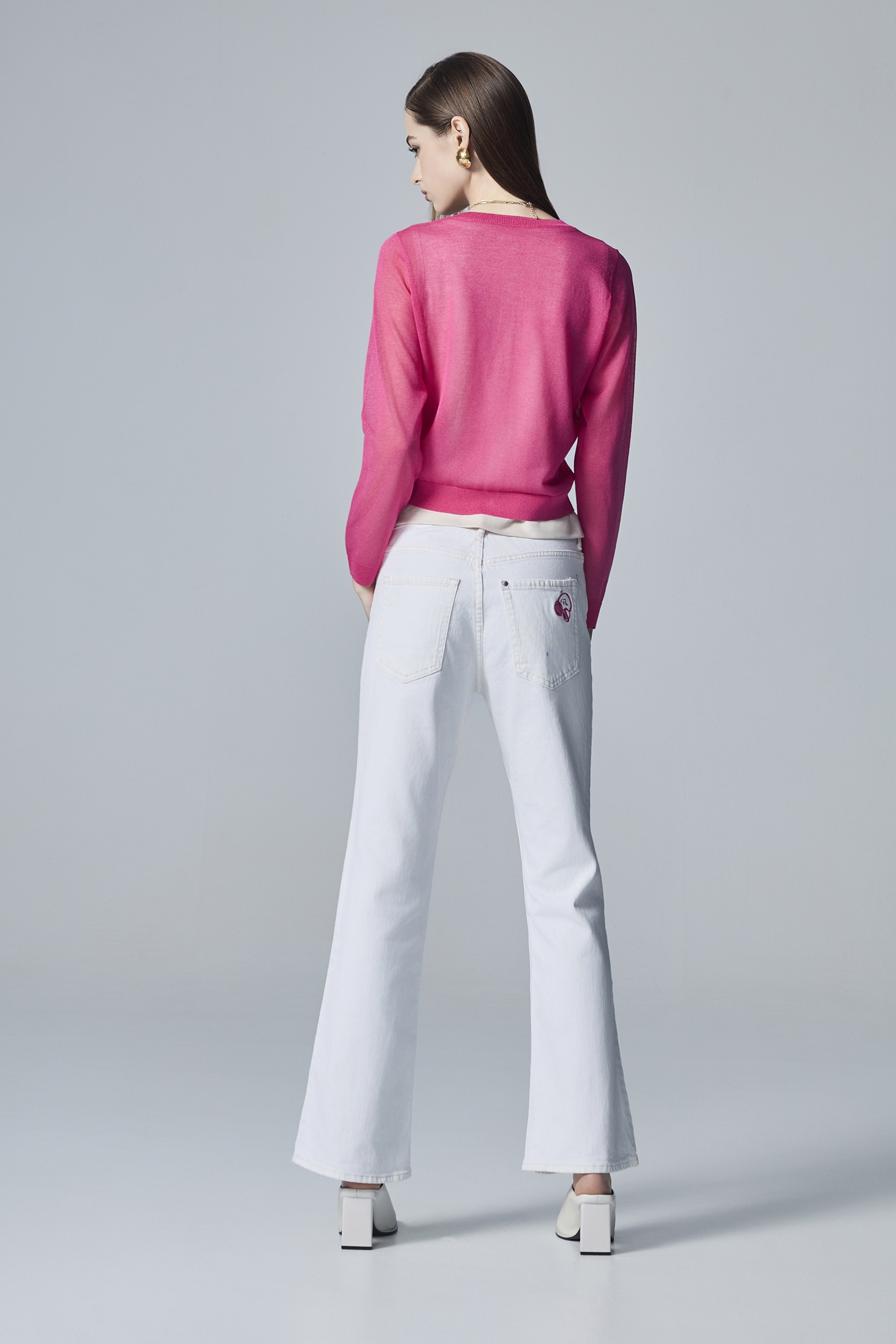 Deep Pink Knit CardiganDeep Pink Knit Cardigan,Jackets,Outerwear,Season (AW) Look,Embroidered,Knitted,Knitted coats