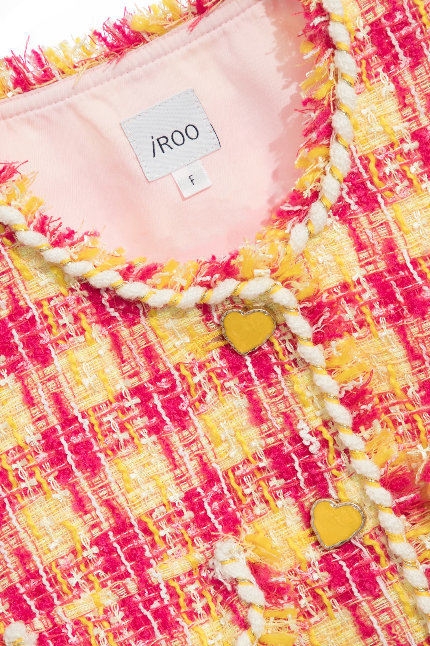 Yellow Red Checkered Tweed JacketYellow Red Checkered Tweed Jacket,Jackets,Season (SS) Look,Plaid