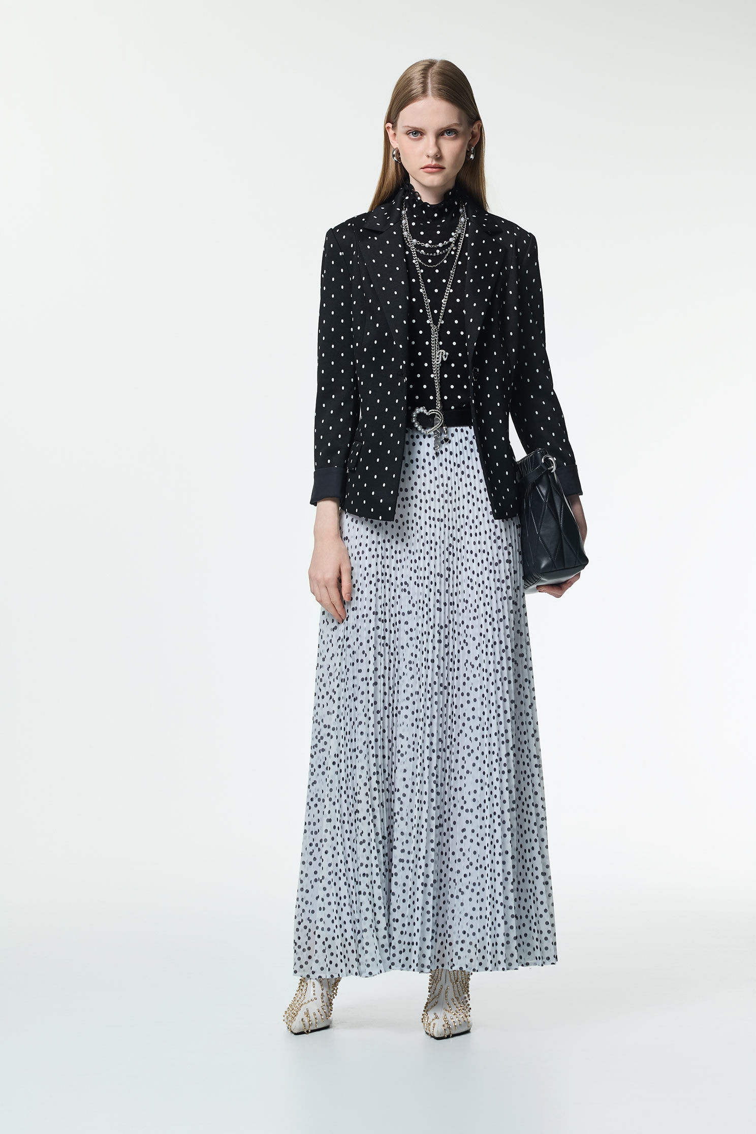 Classic Polka Dot BlazerClassic Polka Dot Blazer,Jackets,Office Looks,Outerwear,dotcollection,Season (AW) Look