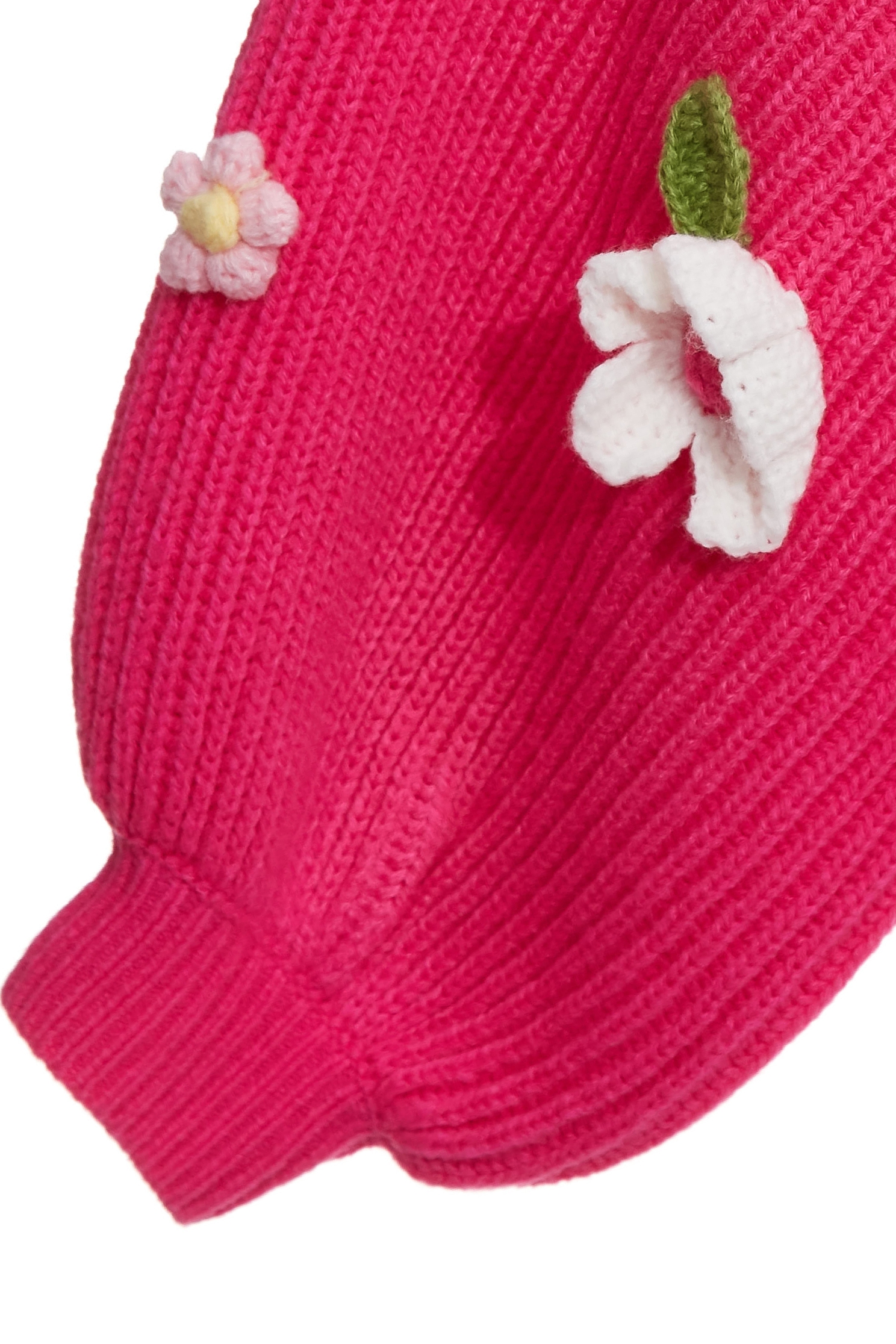 Hand Knit Floral Detail Pink CardiganHand Knit Floral Detail Pink Cardigan,Jackets,Outerwear,Stripe,Season (AW) Look,Knitted,Knitted coats