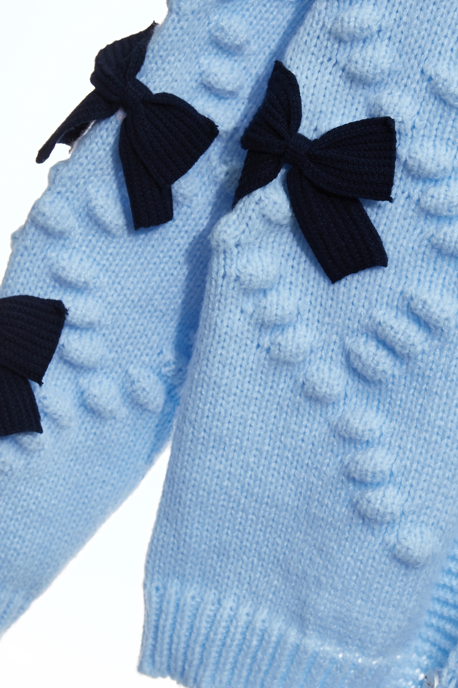 Contrast Bow Detail Knit JacketContrast Bow Detail Knit Jacket,Jackets,Tops,Outerwear,Season (AW) Look,bows,Knitted,Knitted coats