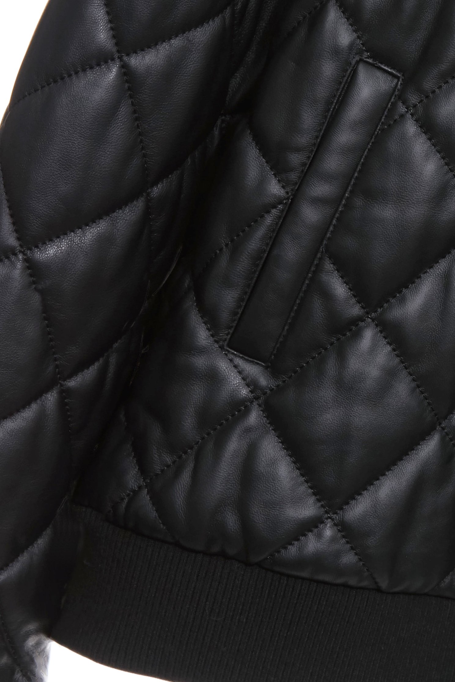 Hoodie Quilted Leather JacketHoodie Quilted Leather Jacket,Office Looks,Outerwear,Plaid,Lether jackets,Season (AW) Look,Hoodie jackets
