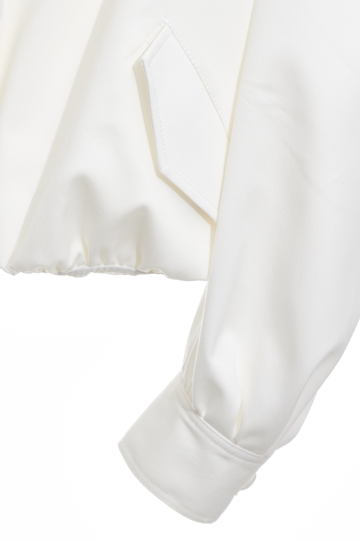 Puff Sleeve Stand collar JacketPuff Sleeve Stand collar Jacket,Jackets,Outerwear,White outerwear,Season (AW) Look