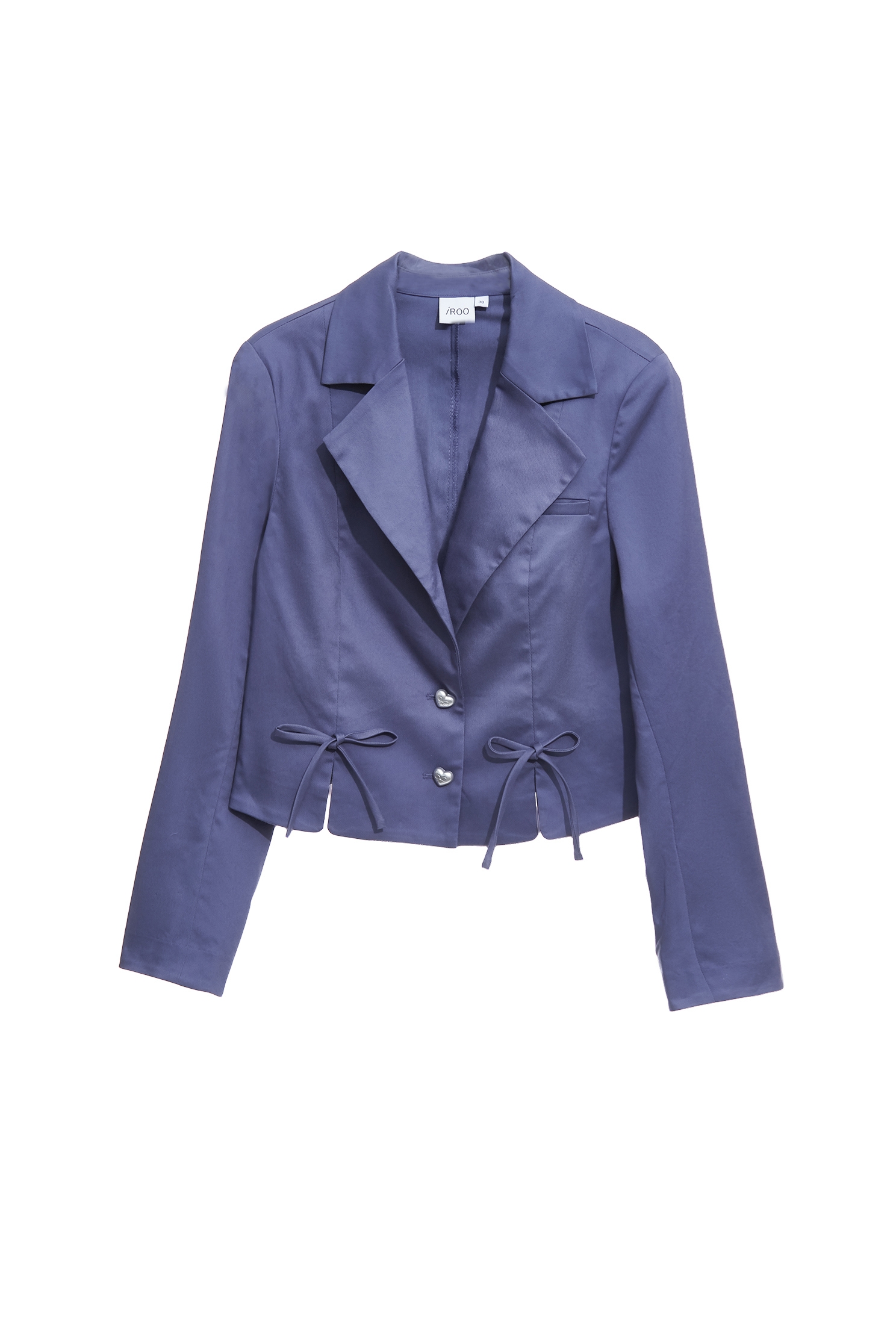 Bow Detail Blue BlazerBow Detail Blue Blazer,Jackets,Outerwear,Season (AW) Look,bows,Blazers