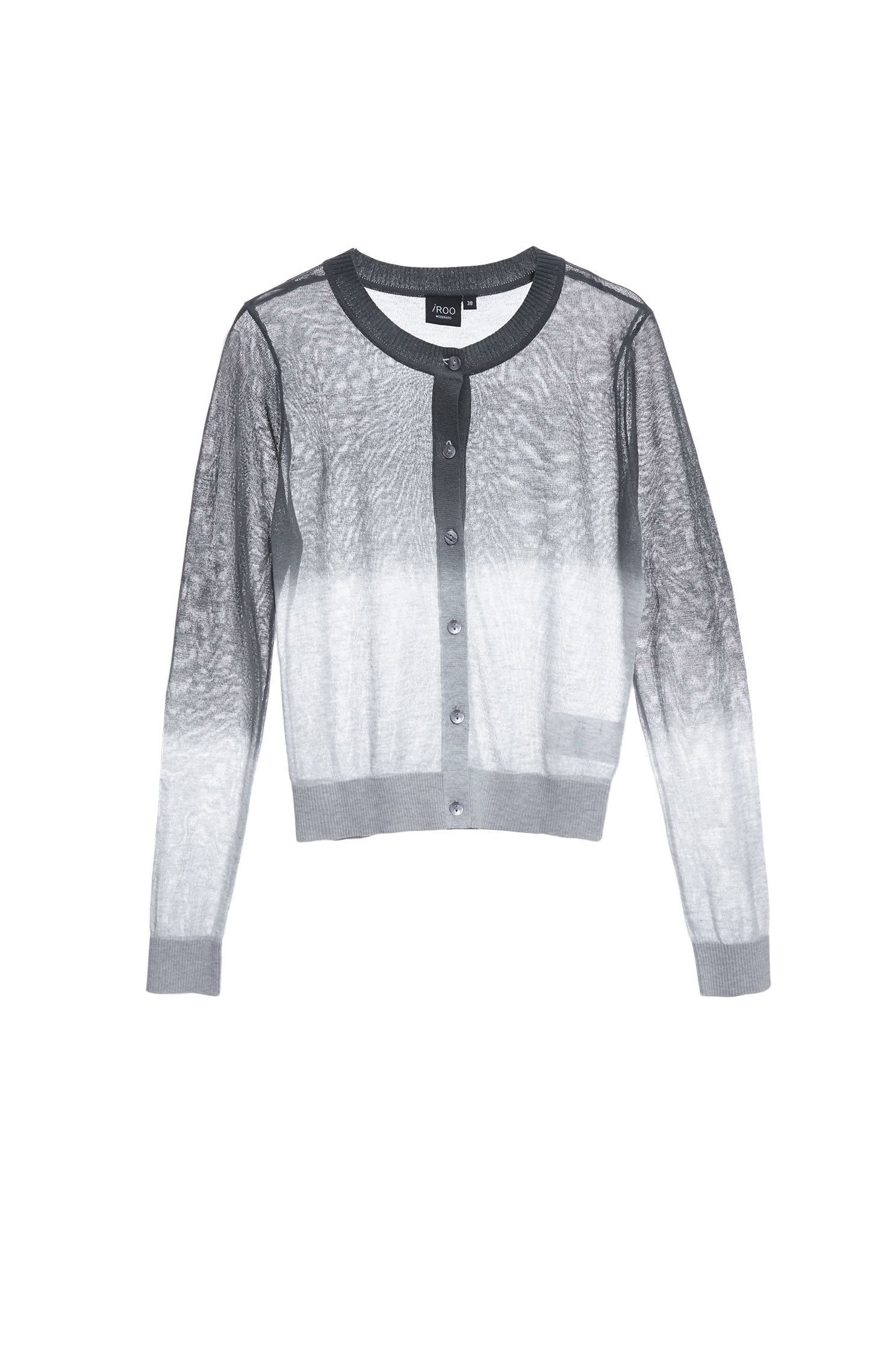 Gradient Tone Grey Knit CardiganGradient Tone Grey Knit Cardigan,Jackets,Outerwear,Season (AW) Look,Knitted,Knitted coats,Knitted tops