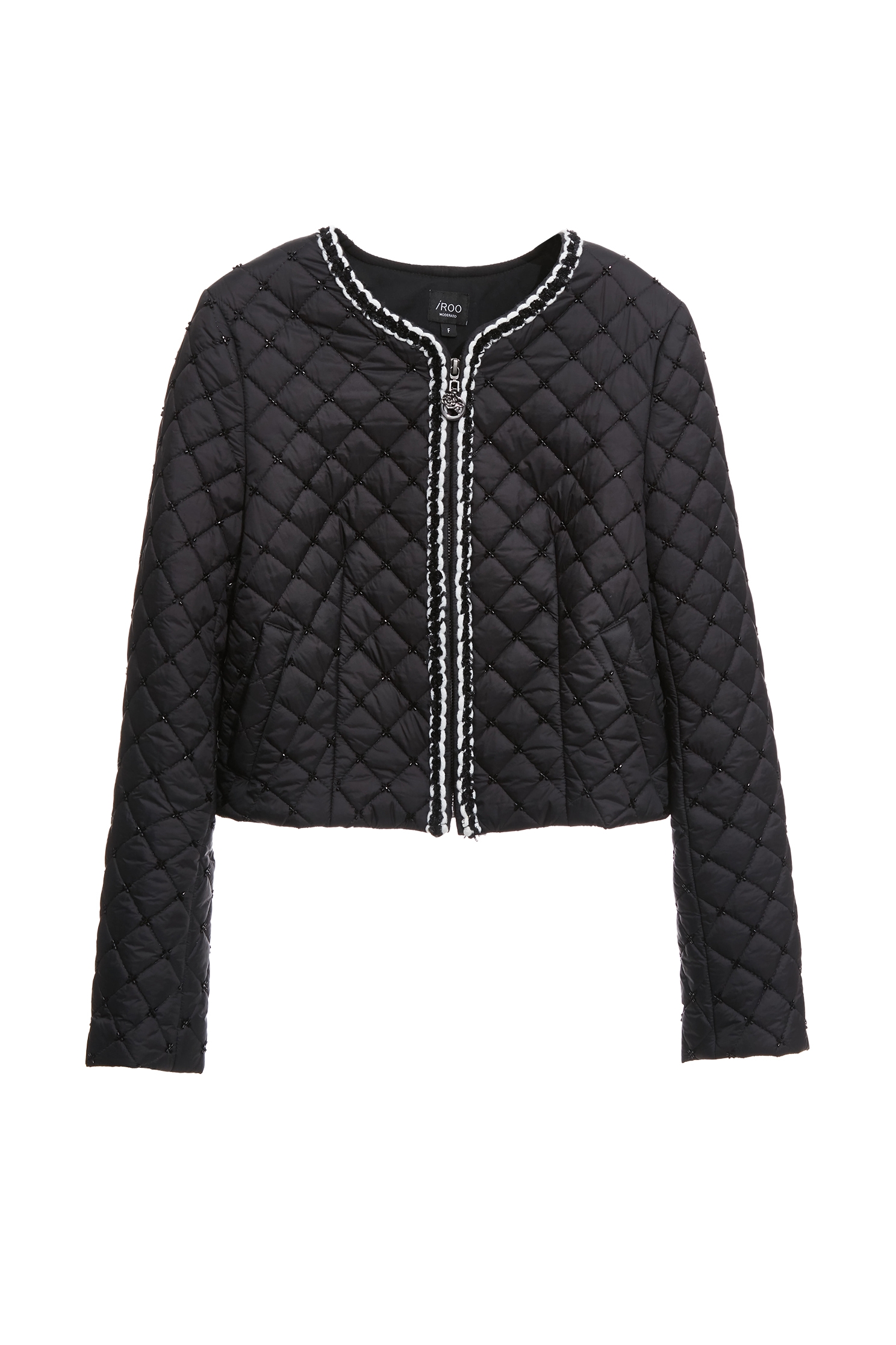 Front Zip Quilted Crop JacketFront Zip Quilted Crop Jacket,Jackets,Office Looks,Outerwear,co-ord sets,Season (AW) Look