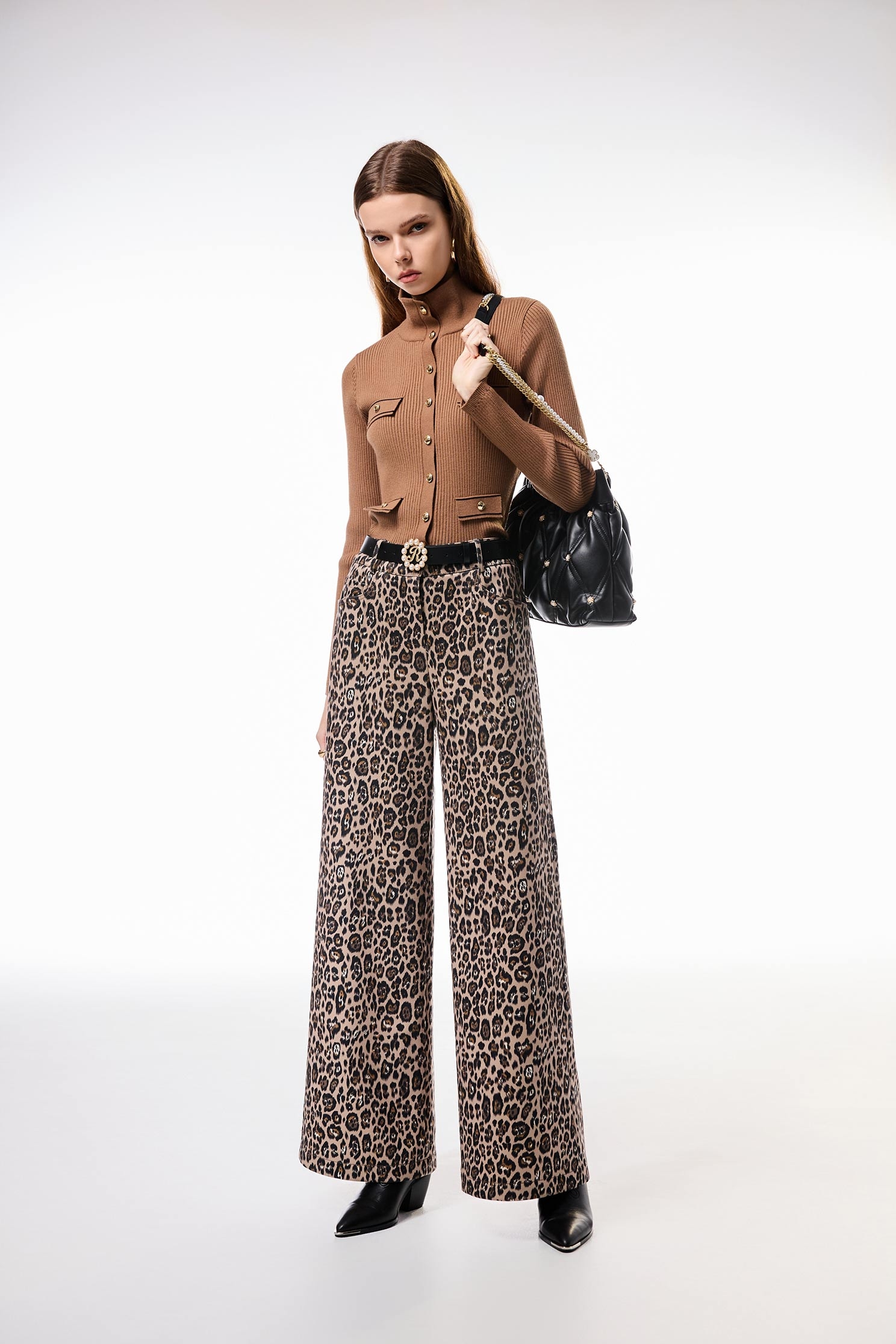 Turtleneck Knit Caramel CardiganTurtleneck Knit Caramel Cardigan,Jackets,Outerwear,Season (AW) Look,Knitted,Knitted coats